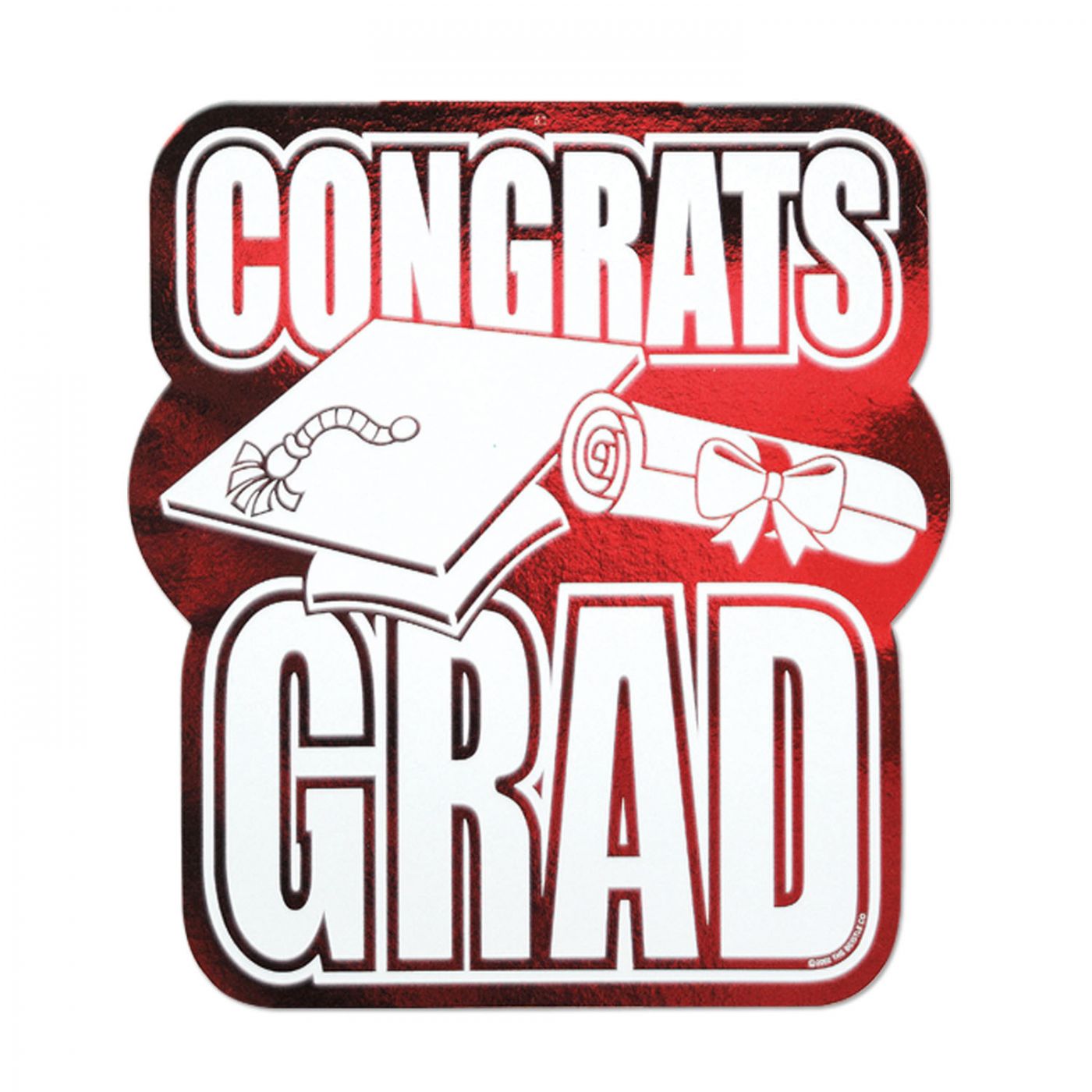 Printed Foil Congrats Grad Cutout (24) image