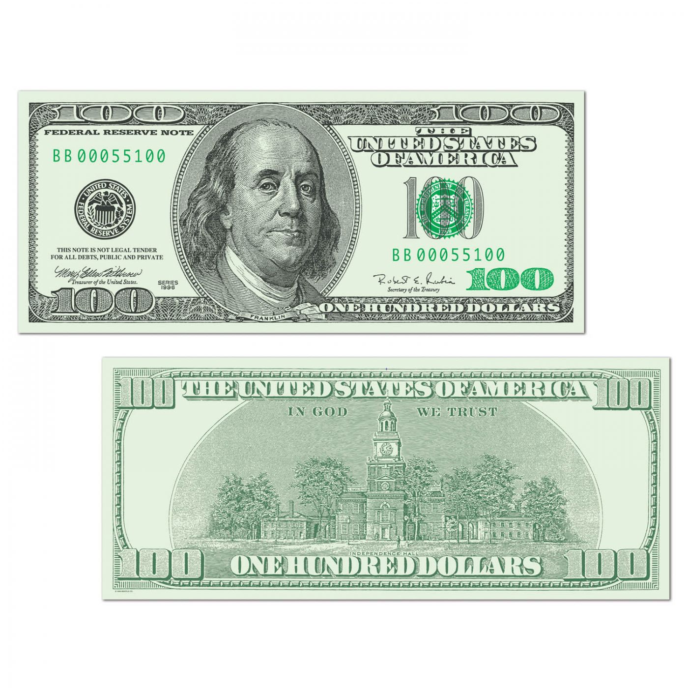 Image of Big Bucks Cutout $100 Bill (24)