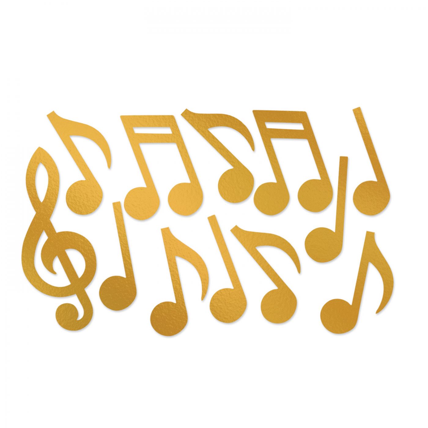 Gold Foil Musical Note Silhouettes image