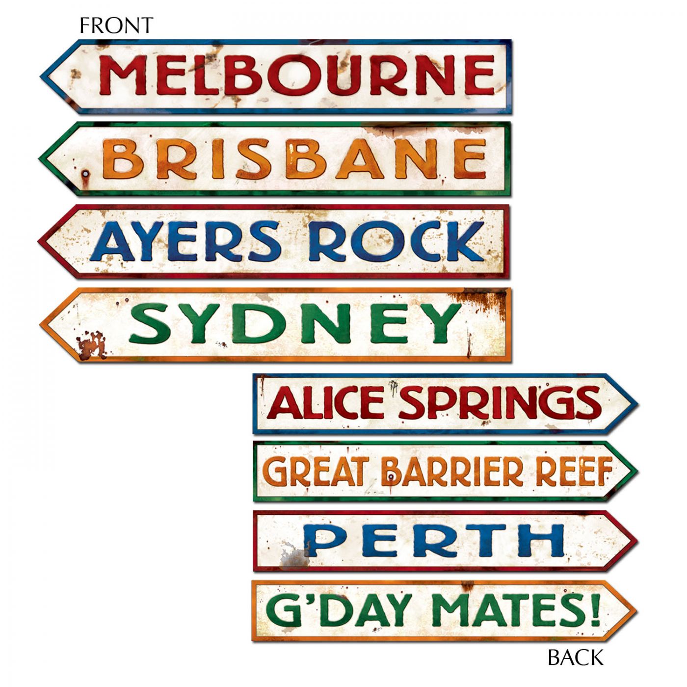 Australian Street Sign Cutouts (12) image