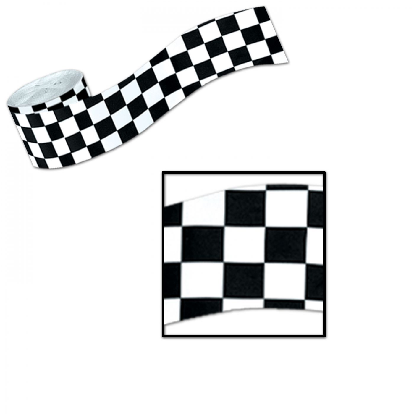 FR Checkered Crepe Streamer image