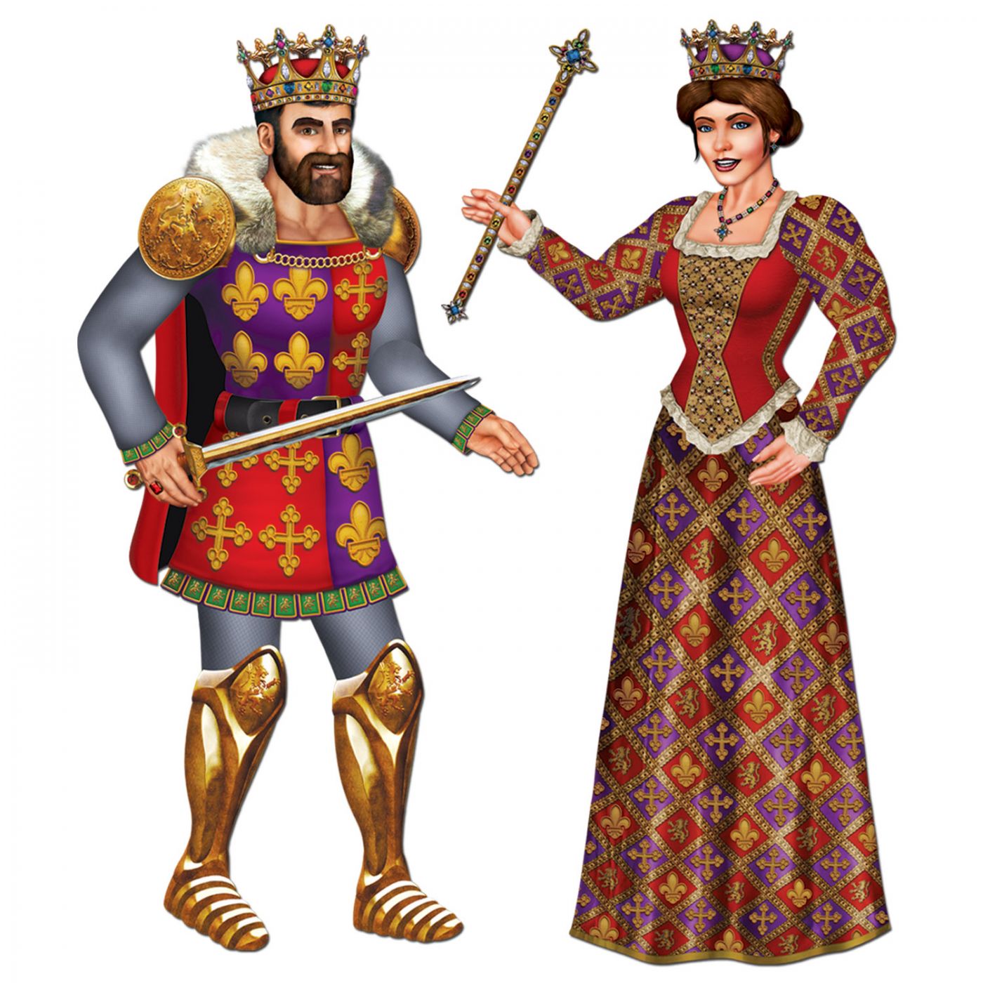 Jointed Royal King & Queen image