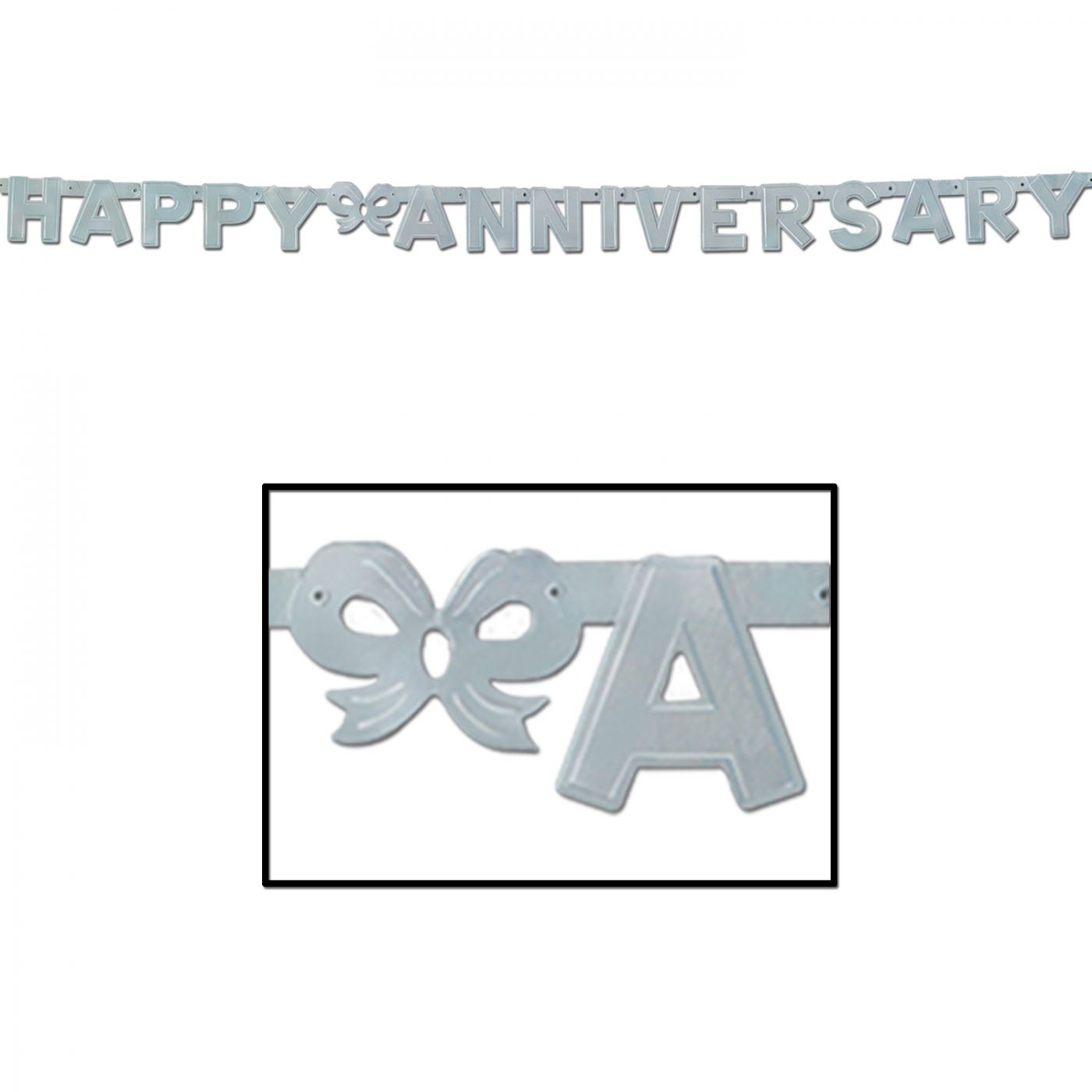 Foil Happy Anniversary Streamer (12) image