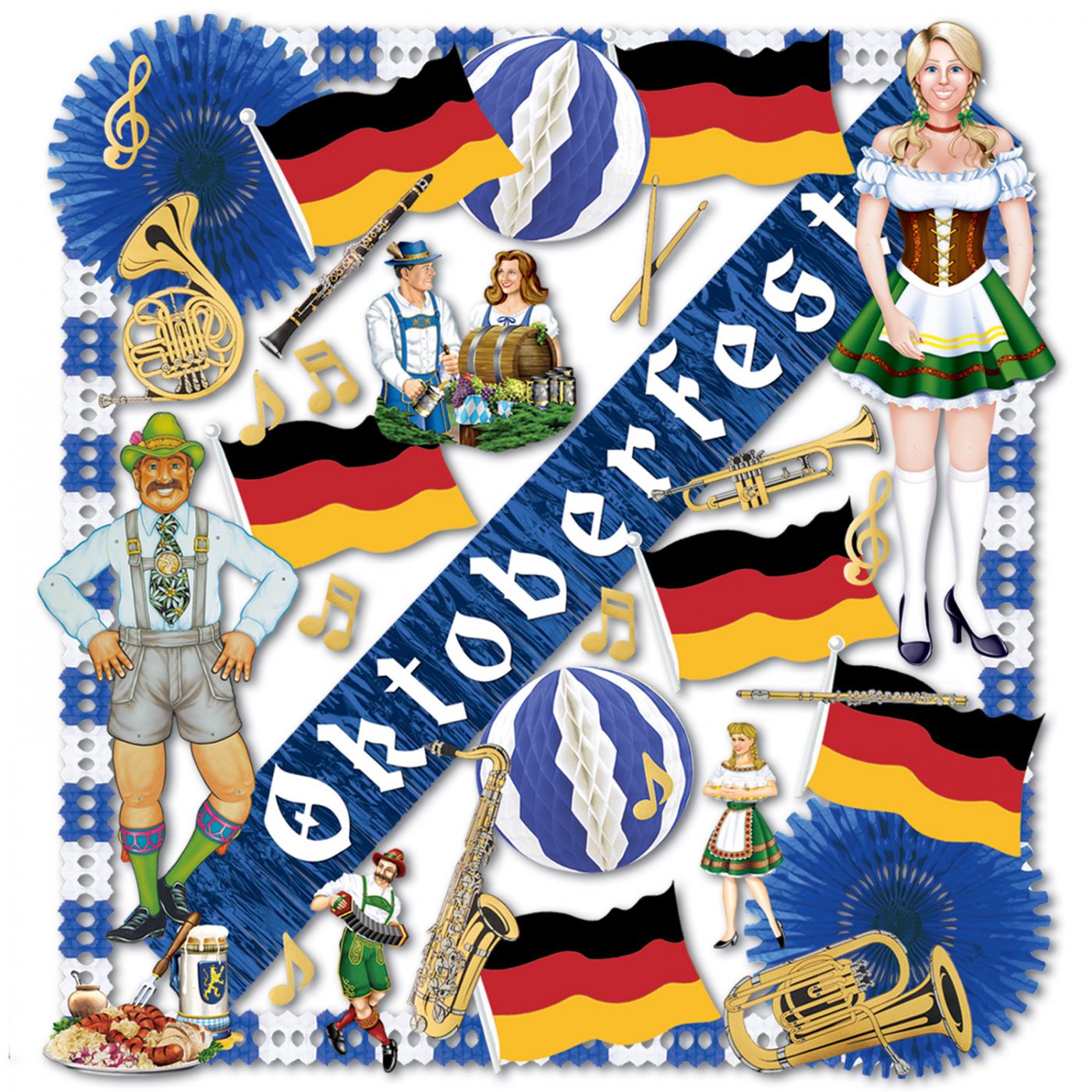 Oktoberfest Decorating Kit - 36 Pcs (1) image