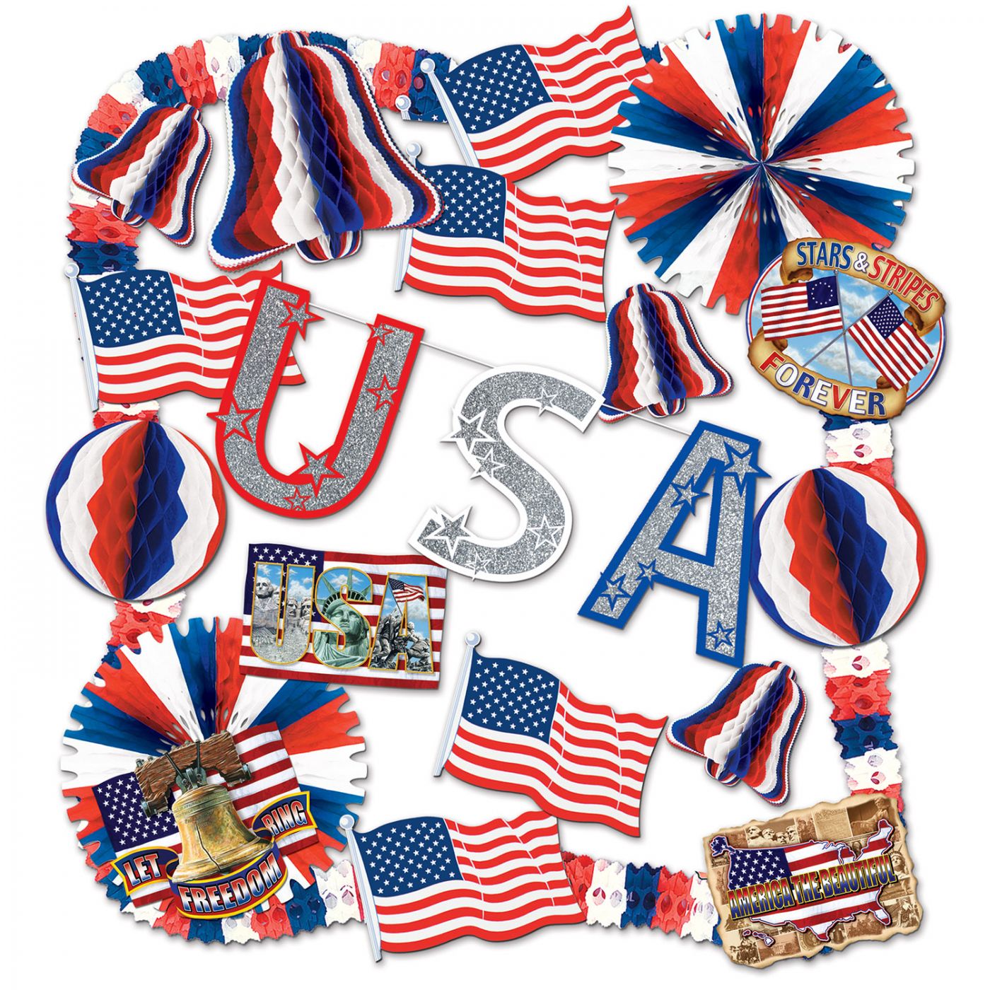 Patriotic Decorating Kit - 28 Pcs (1) image