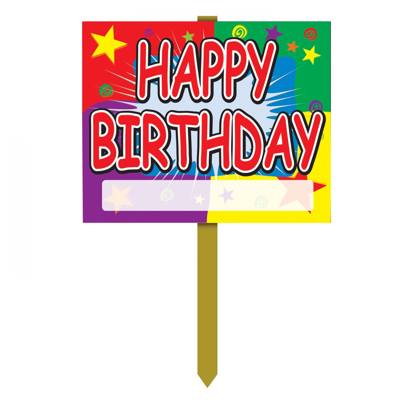 Happy Birthday Yard Sign (6) image