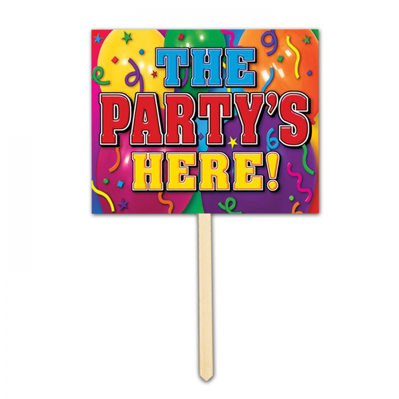 The Party's Here! Yard Sign (6) image