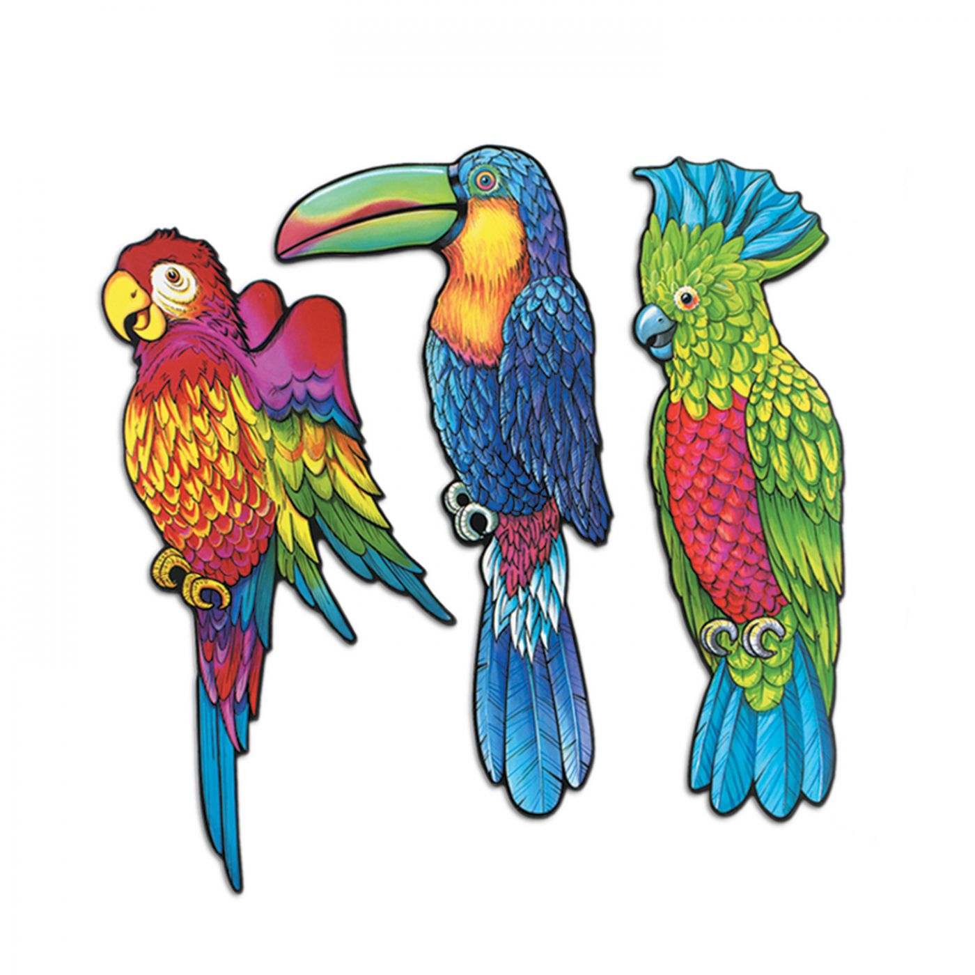 Exotic Bird Cutouts (12) image
