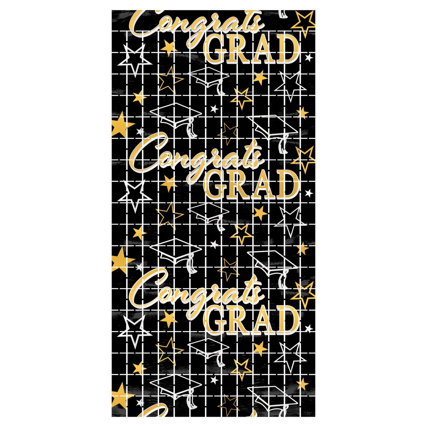 Congrats Grad Metallic Square Curtain (6) image