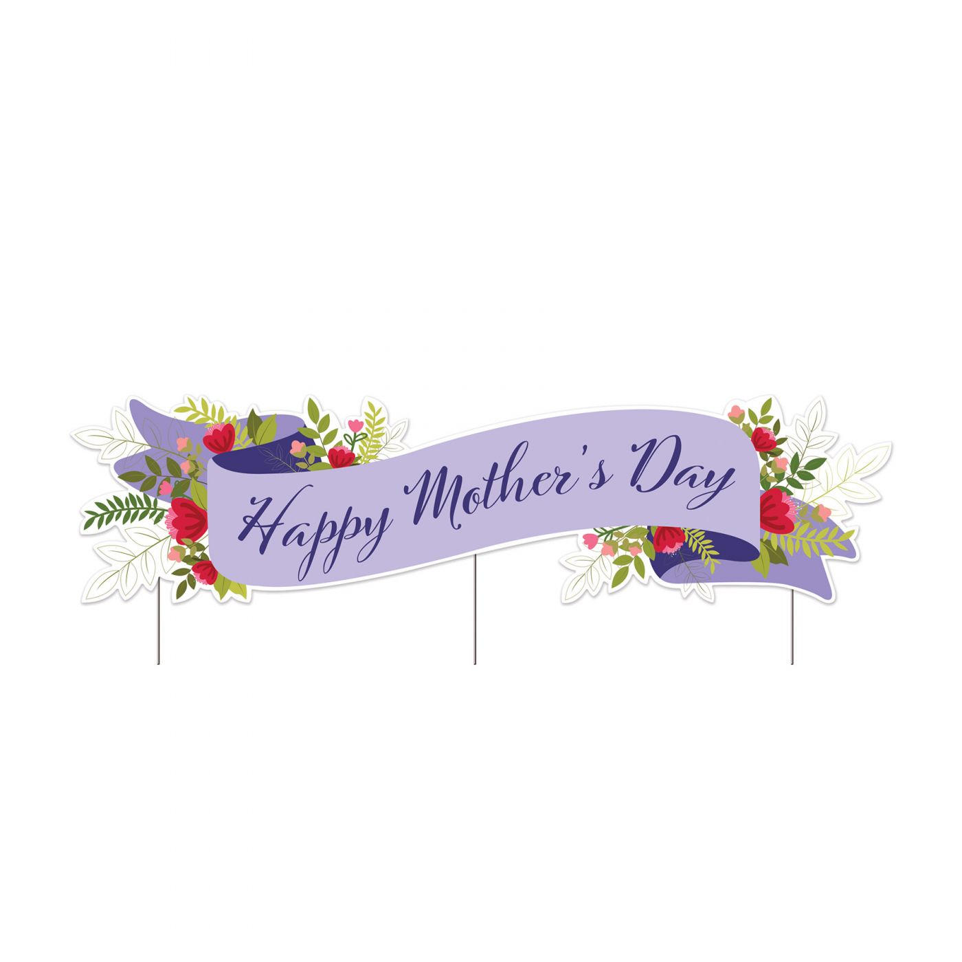 Plastic Jumbo Happy Mother's Day Yard Sign (6) image