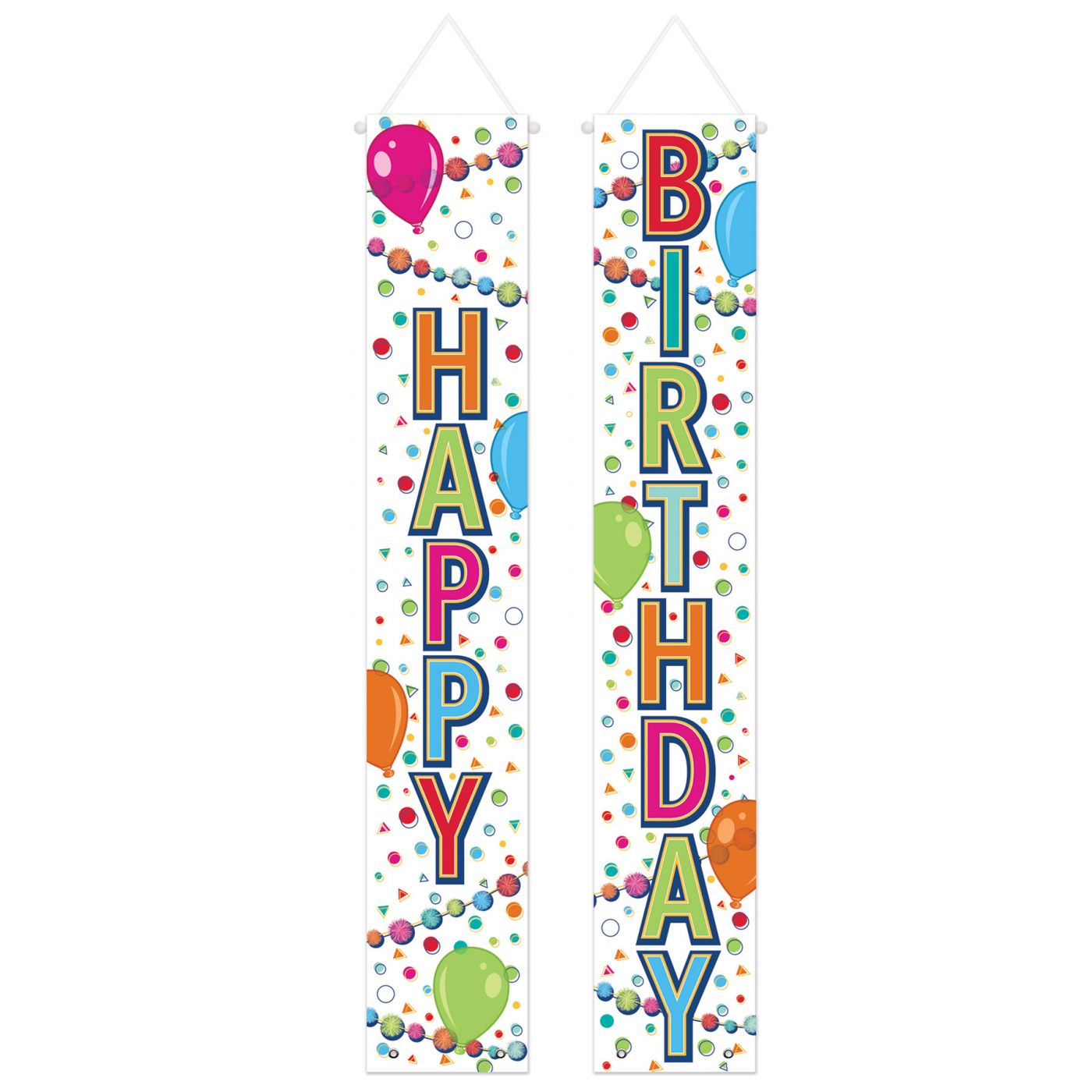 Happy Birthday Fabric Door Panel Set (12) image