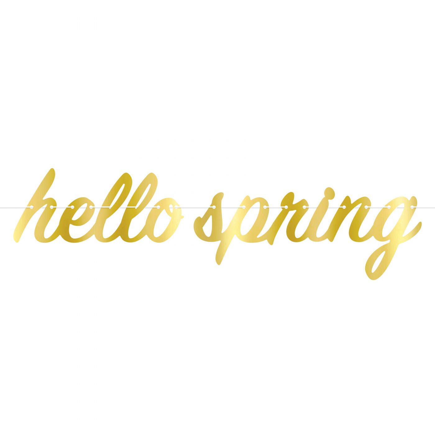 Foil Hello Spring Streamer (12) image