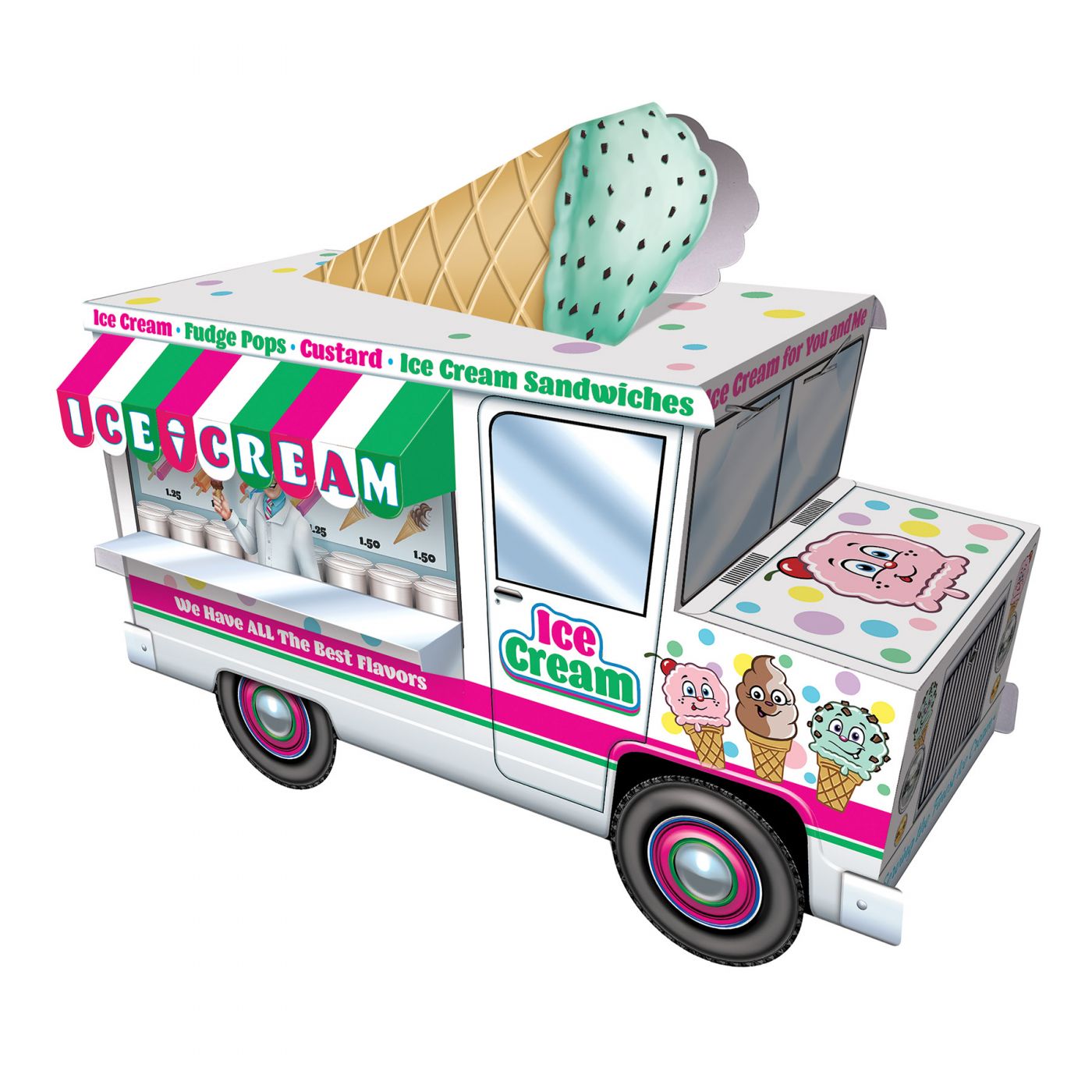 3-D Ice Cream Truck Centrepiece (12) image