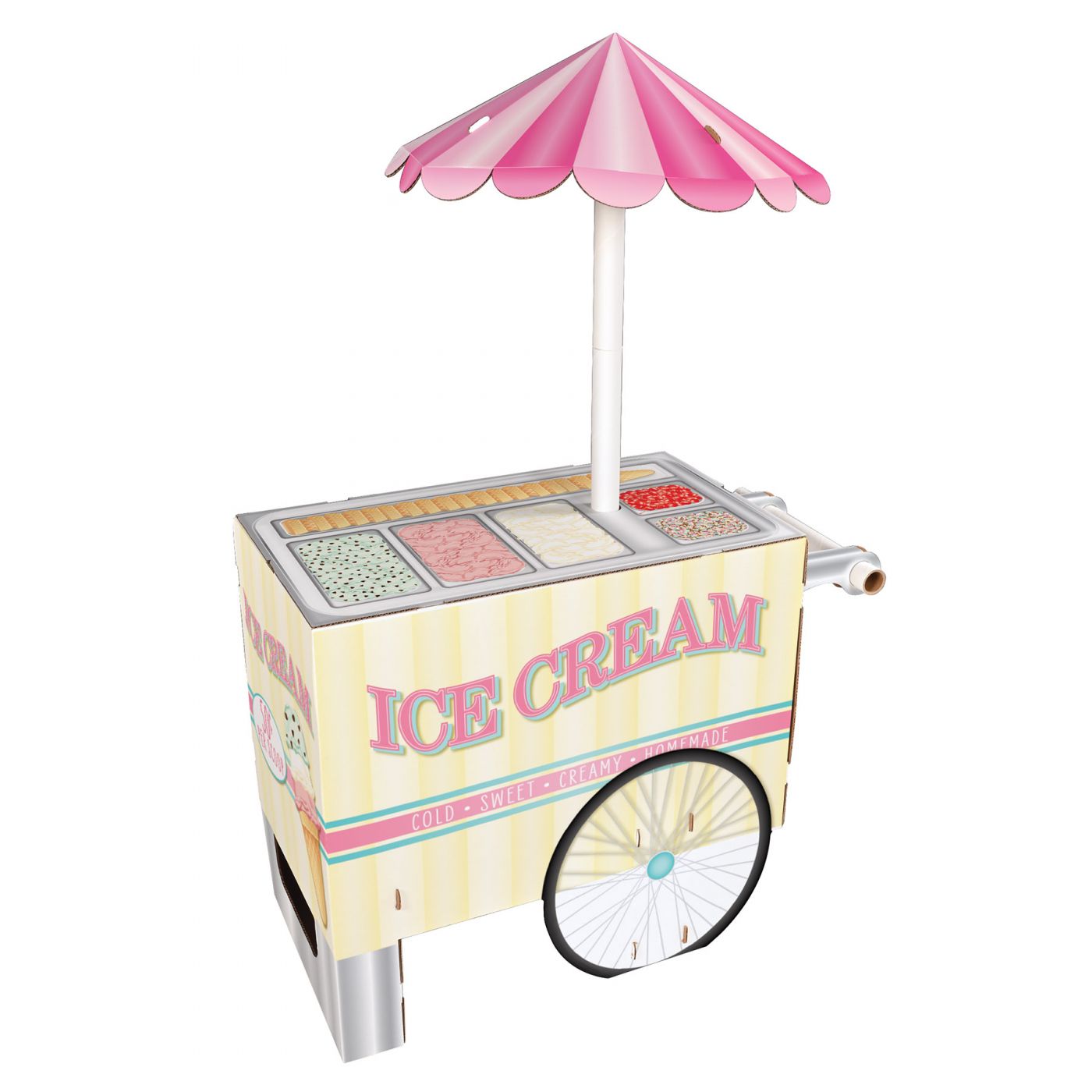 3-D Ice Cream Cart Prop (3) image