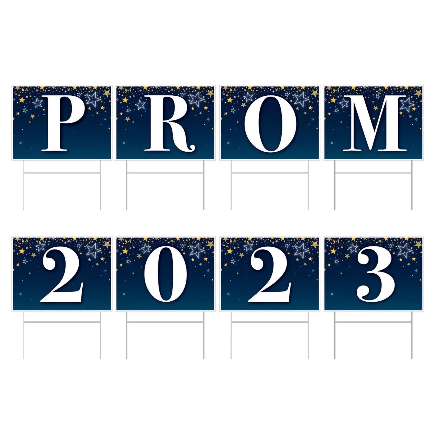 Starry Night Prom Plastic Yard Sign (1) image
