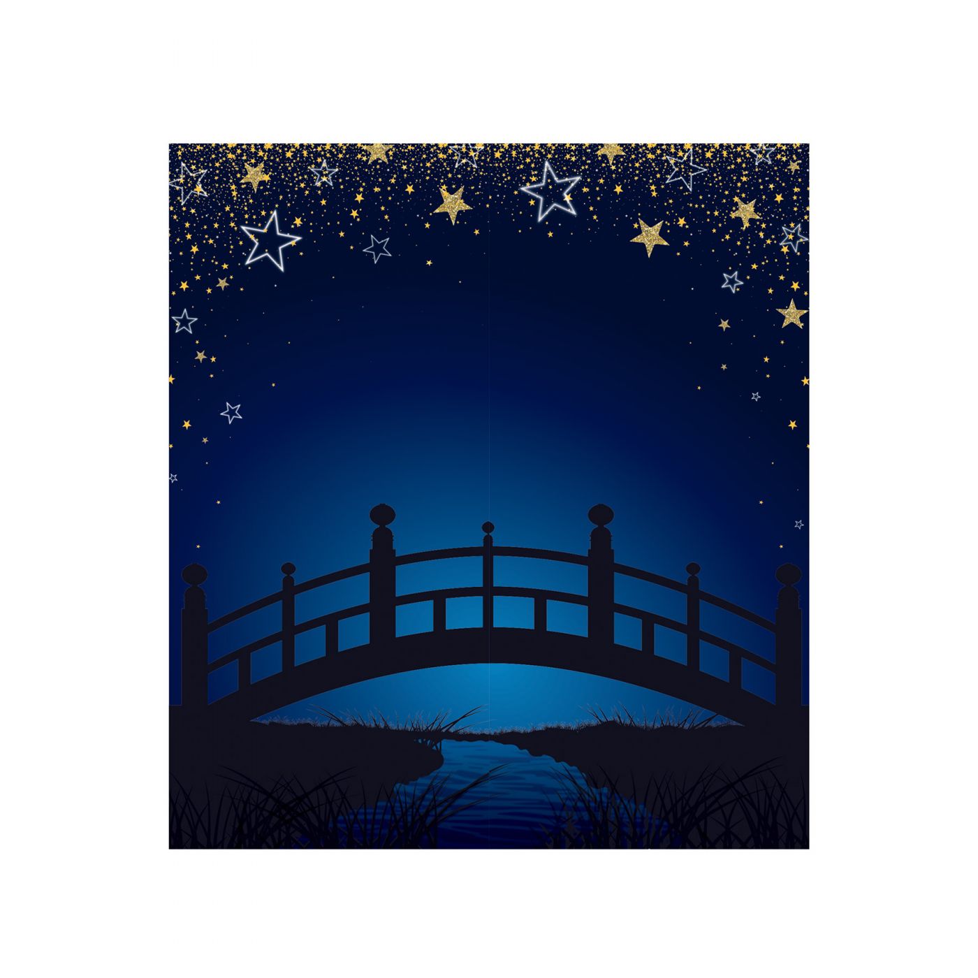 Starry Night Bridge Photo Prop (1) image