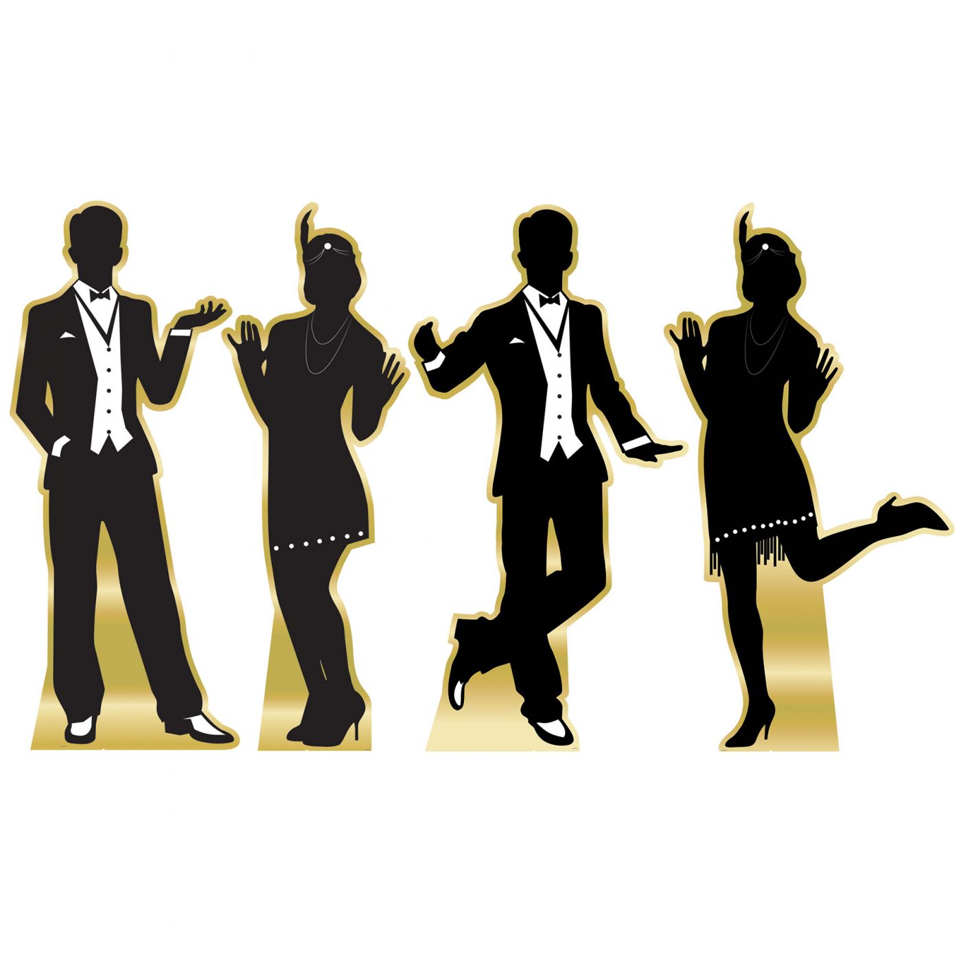 Great 20's Dancer Silhouette Stand-Ups (1) image