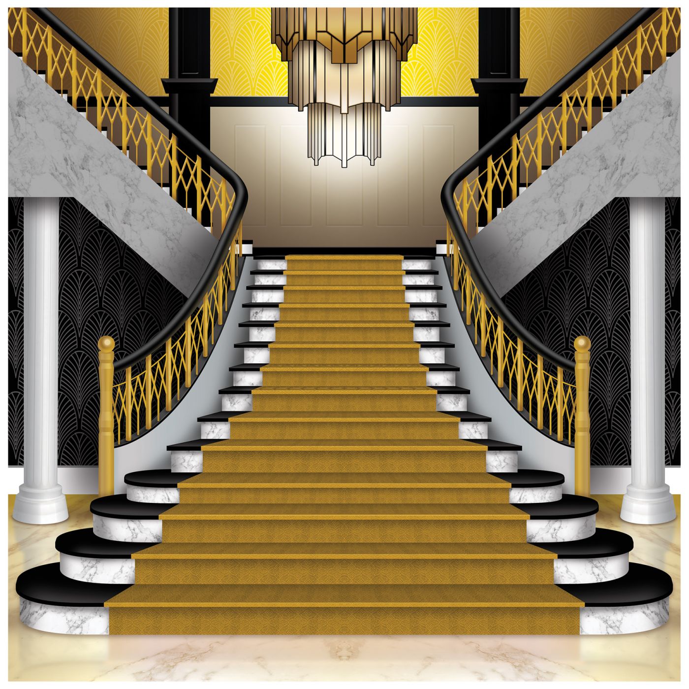 Great 20's Grand Staircase Photo Prop (1) image