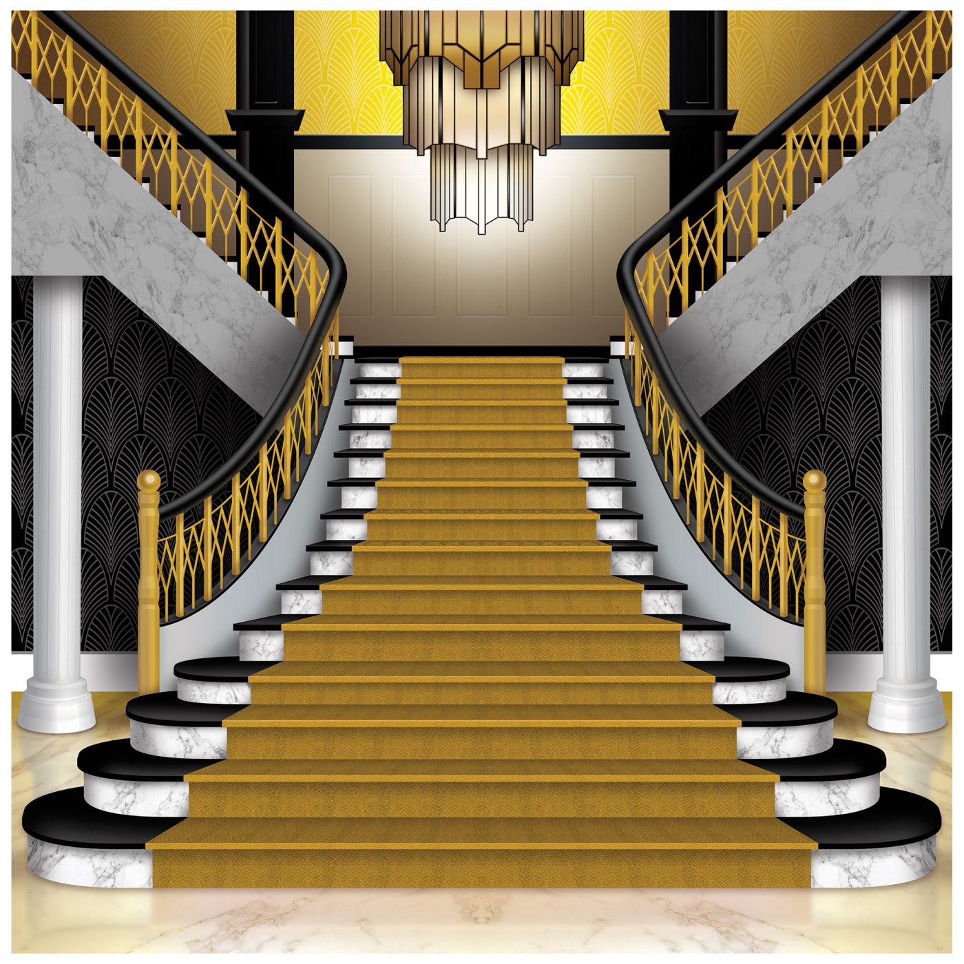 Great 20's Grand Staircase Photo Prop (1) image
