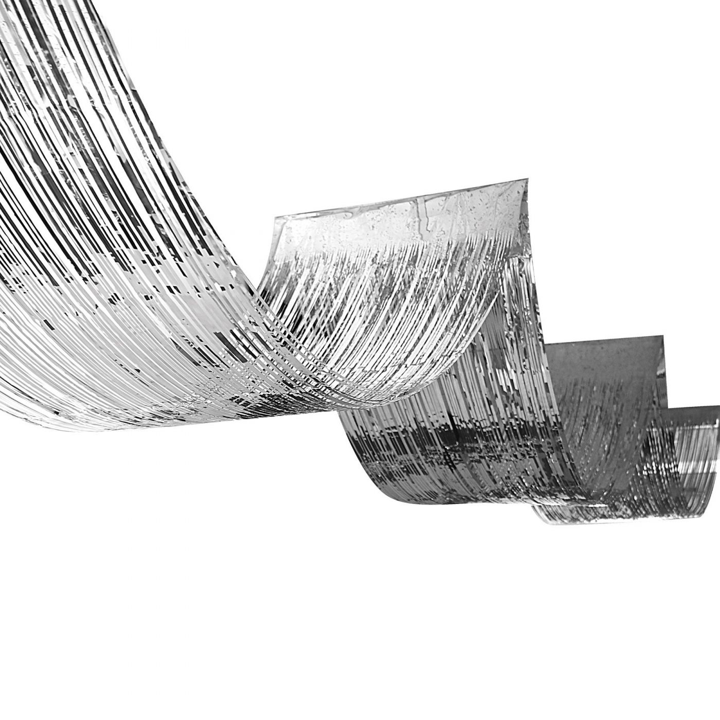 Image of 1-Ply Metallic Fringe Ceiling Curtain (12)