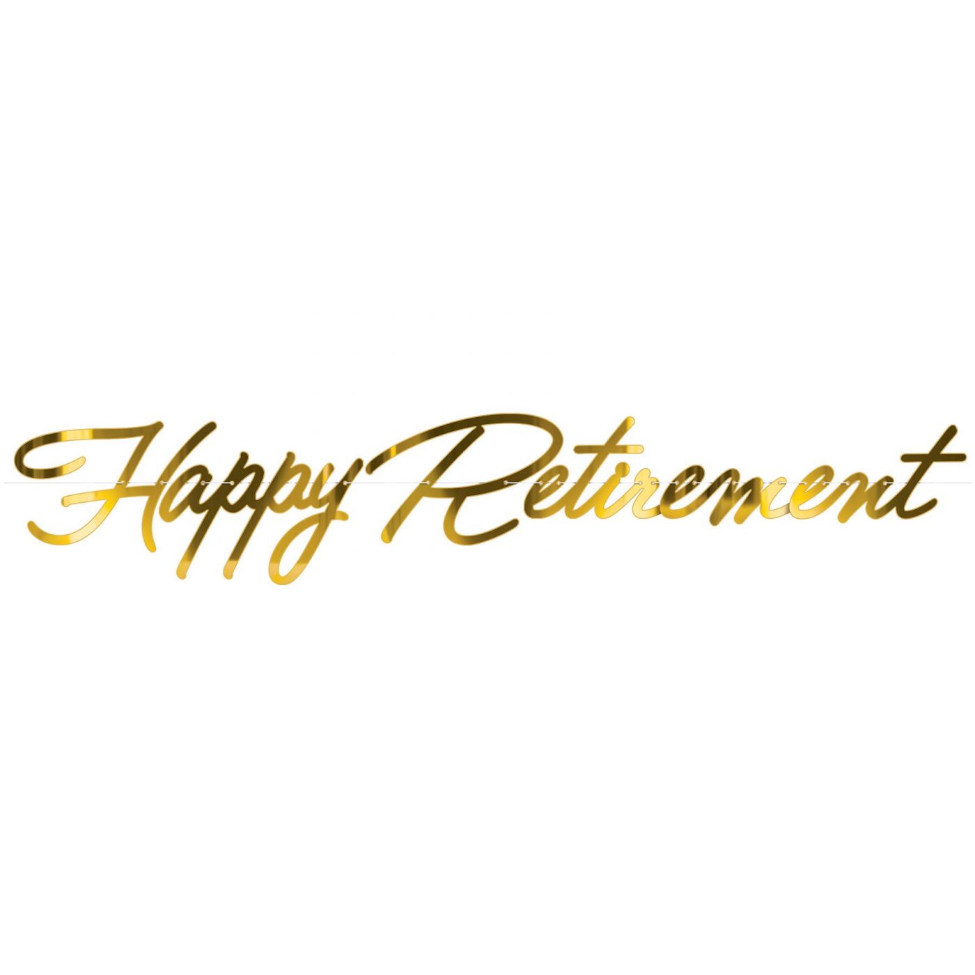 Foil Happy Retirement Streamer (12) image