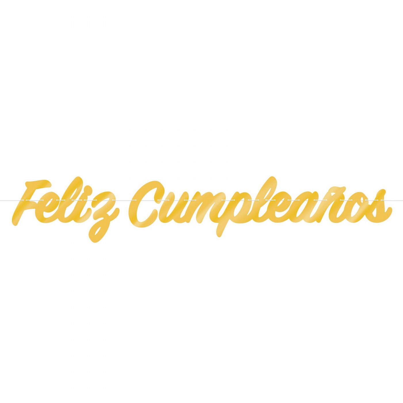 Foil Feliz Cumpleanos Streamer (12) image