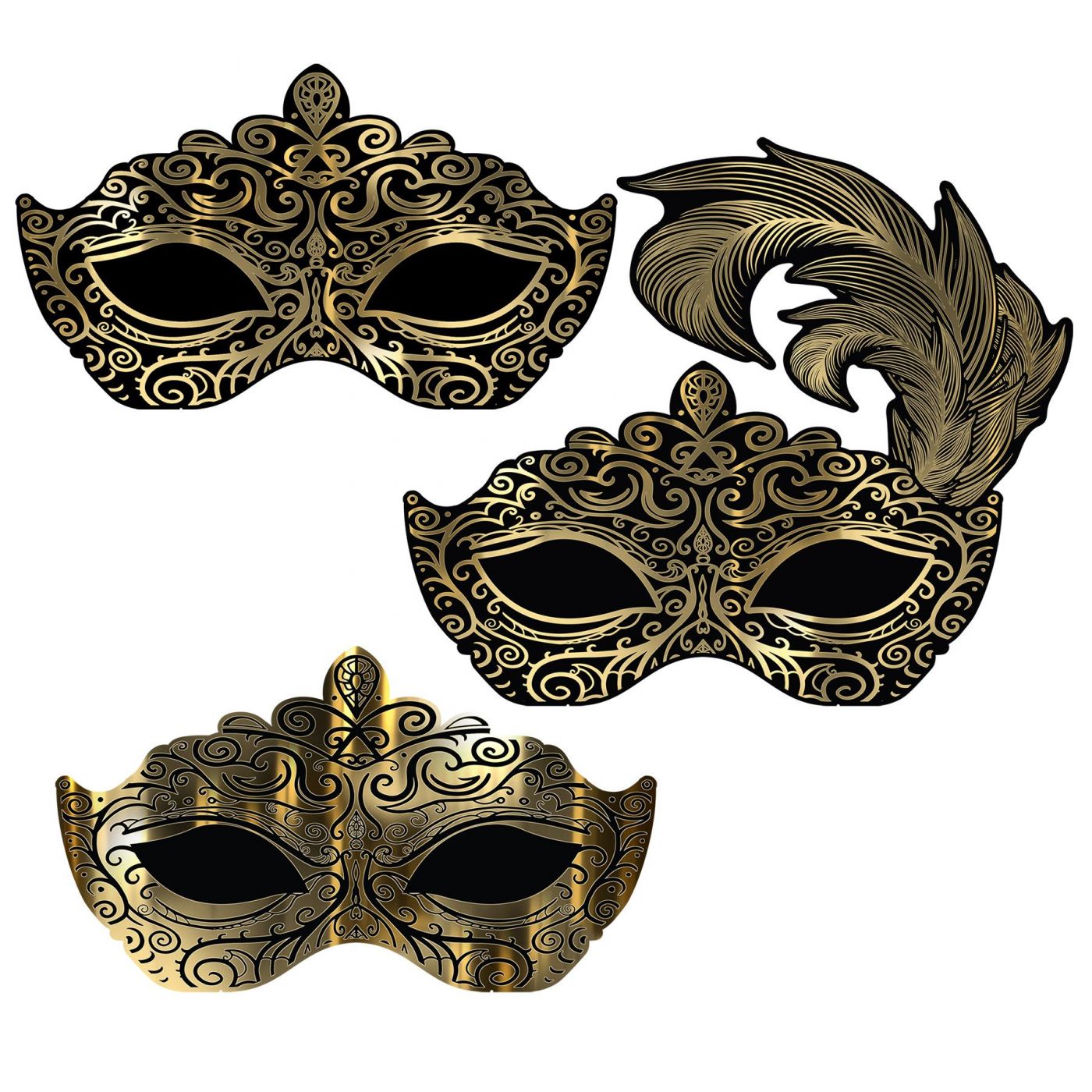 Masquerade Mask Wall Decorations (1) image