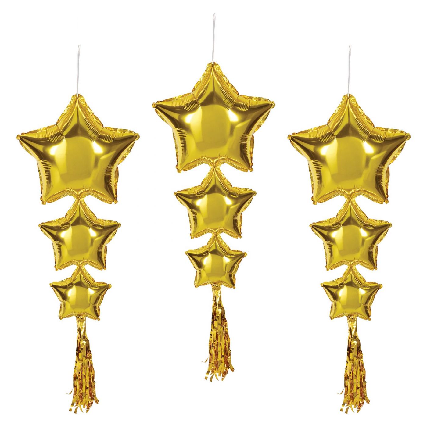 Star Balloons w/Tassels (6) image