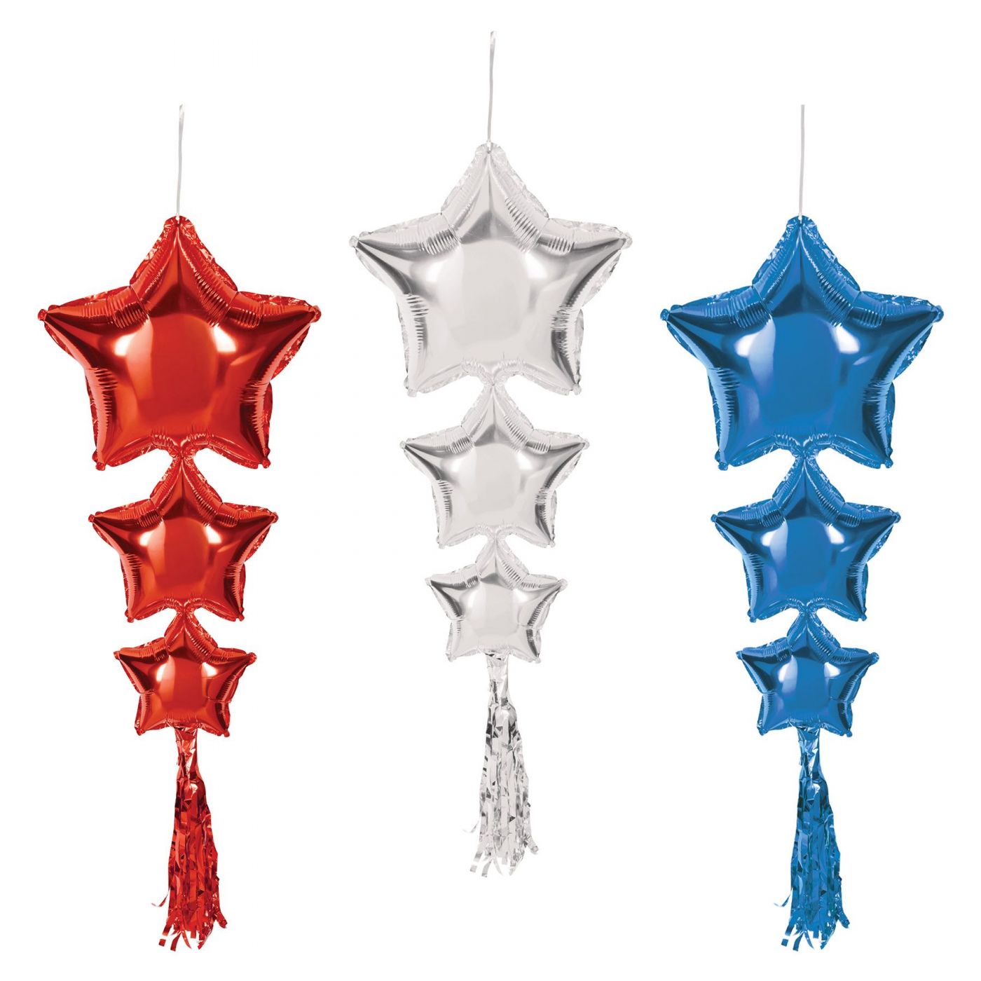 Star Balloons w/Tassels (6) image