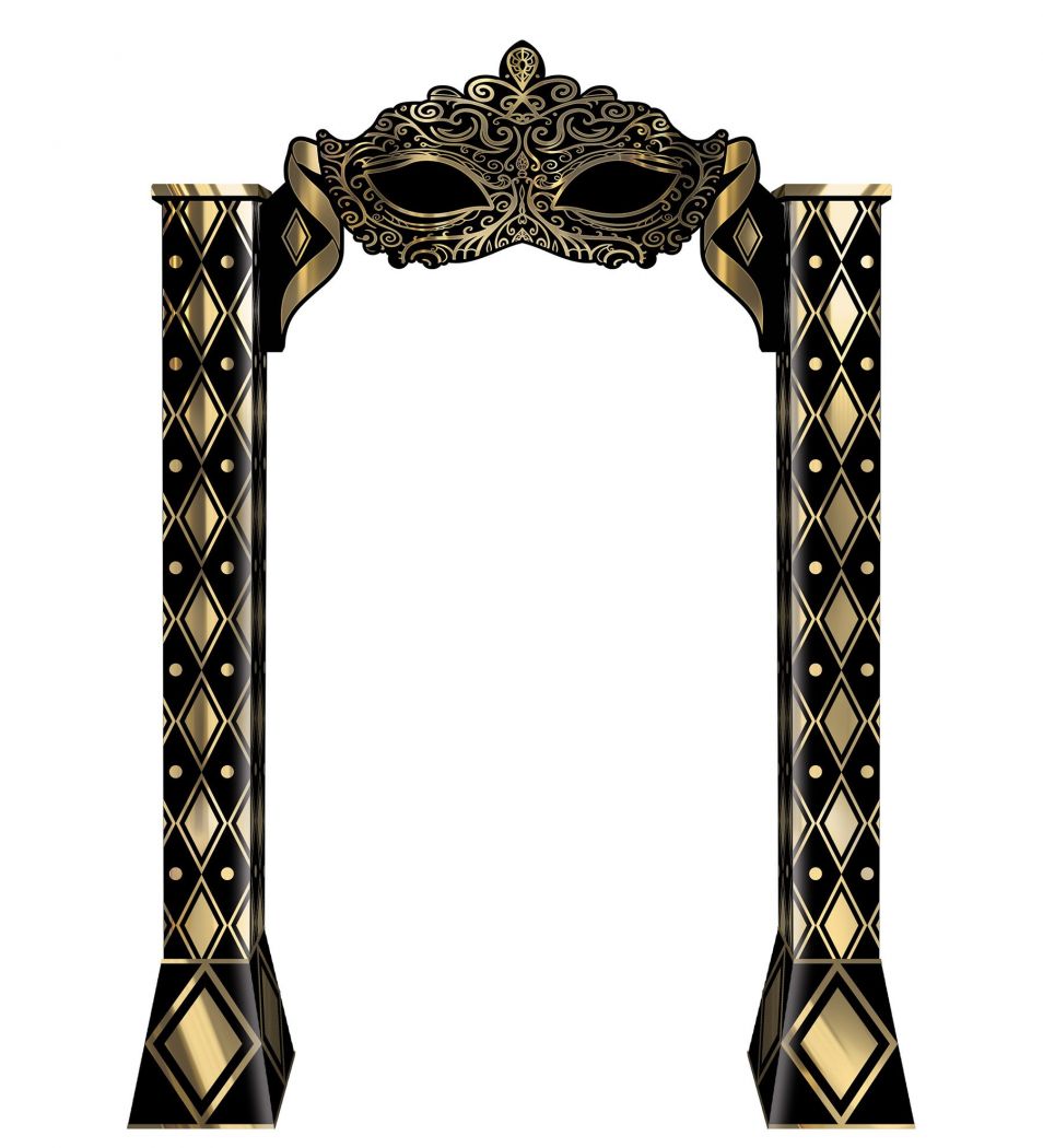 Masquerade 3-D Archway Prop (1) image