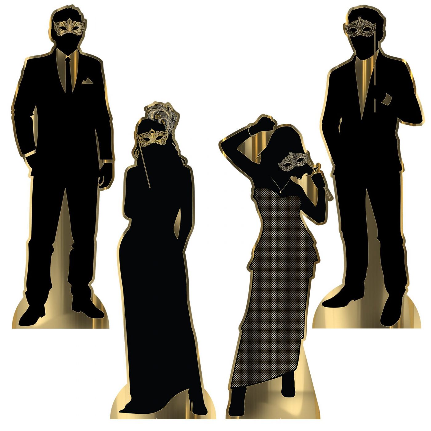 Masquerade Silhouette Stand-Ups (1) image