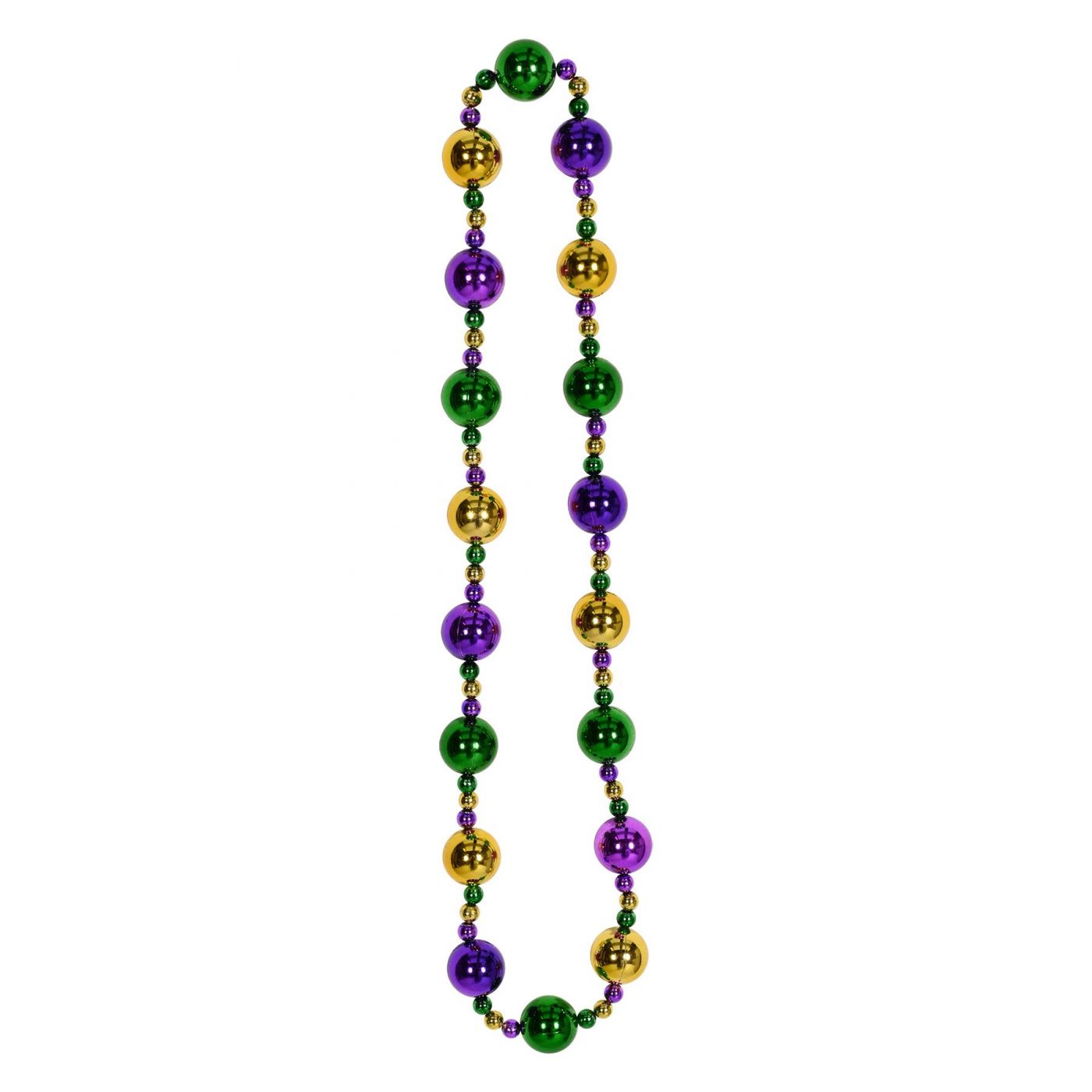 Jumbo Mardi Gras Beads (12) image