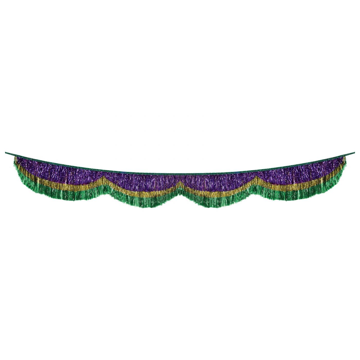 Mardi Gras Tinsel Fringe Bunting (6) image
