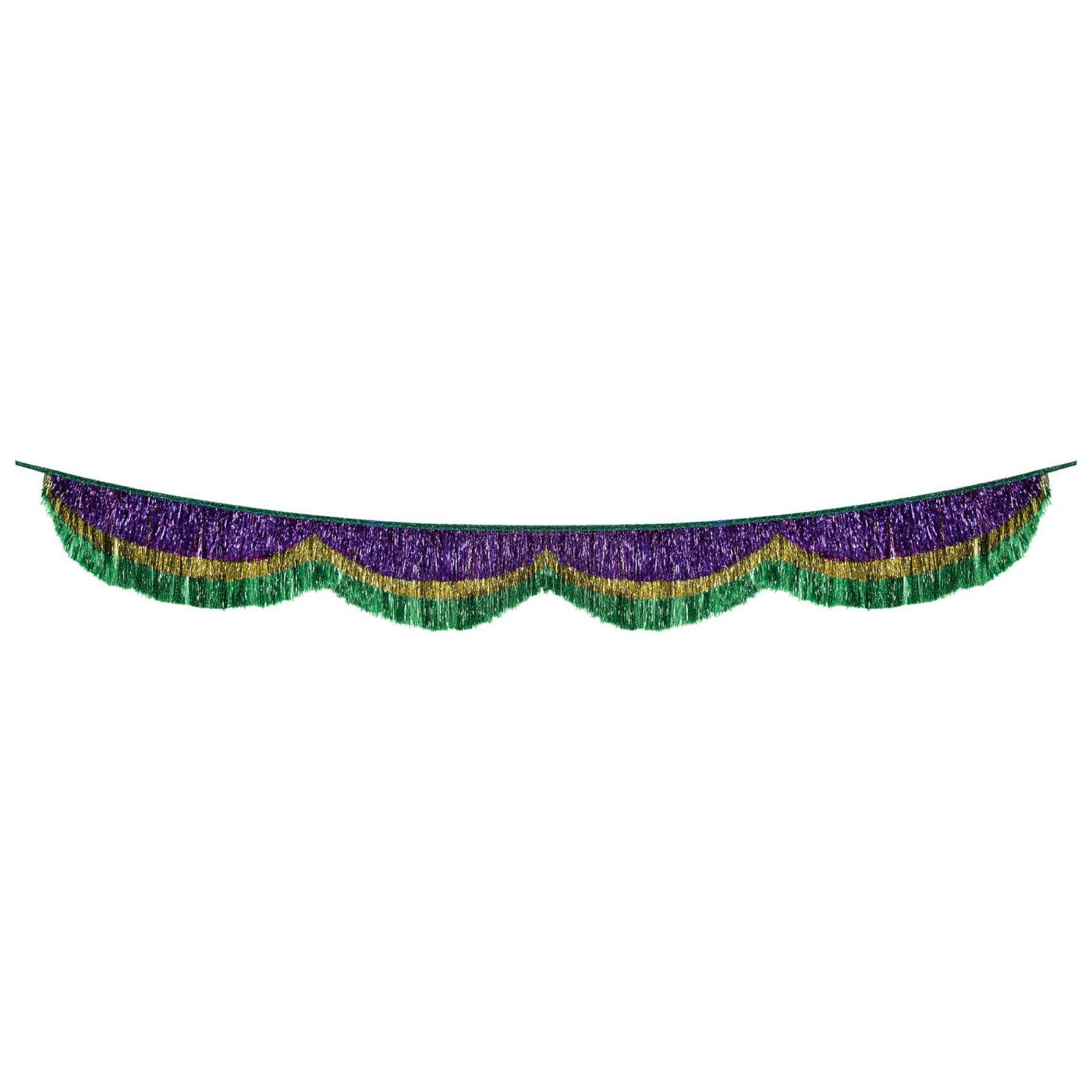 Mardi Gras Tinsel Fringe Bunting (6) image