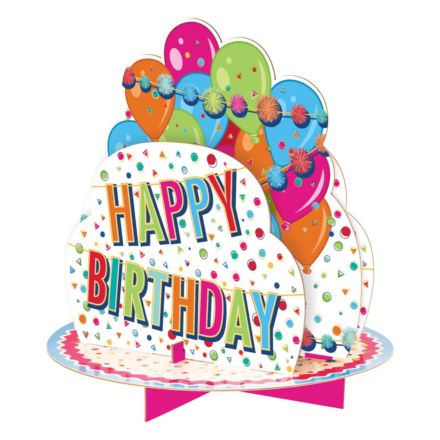 3-D Happy Birthday Centrepiece (12) image