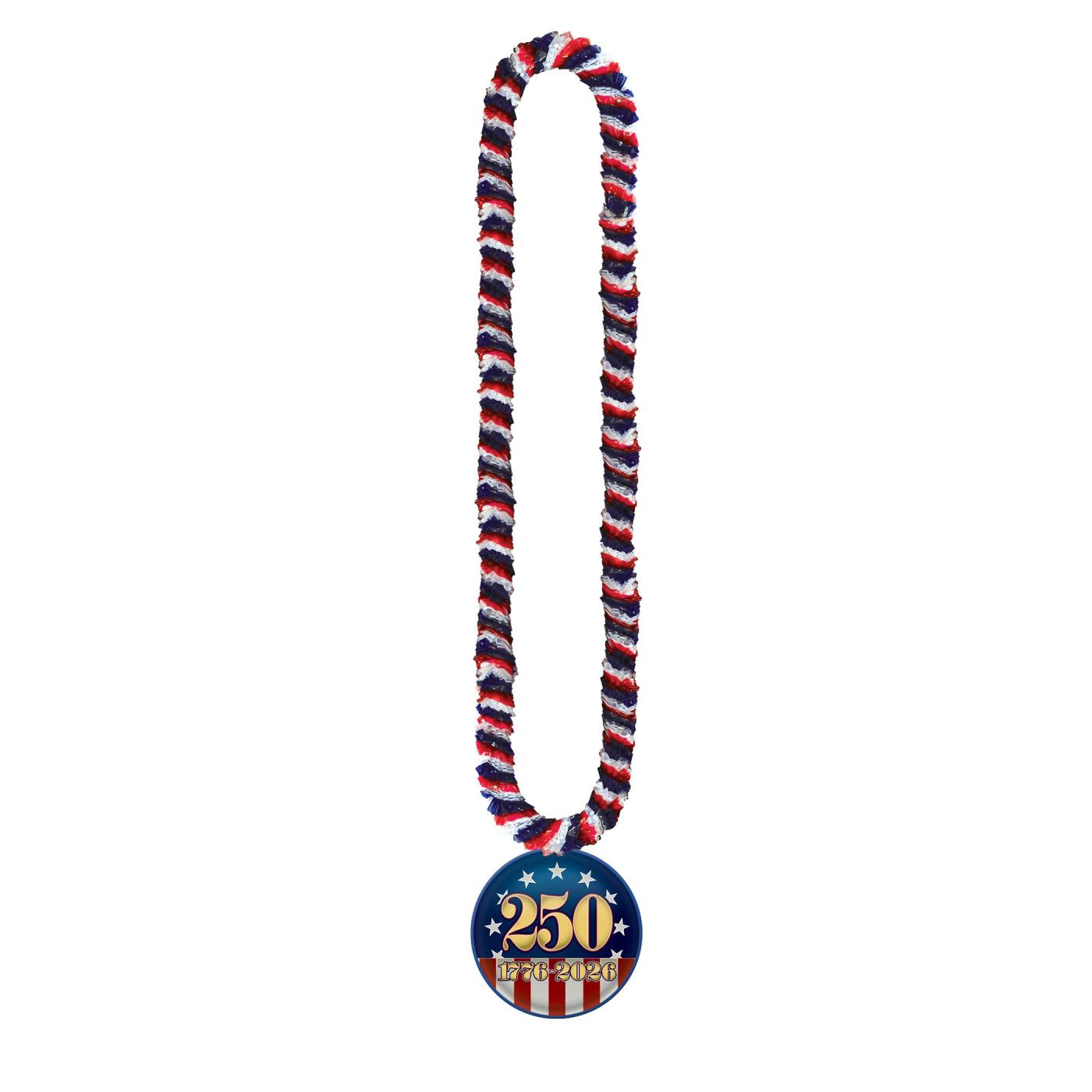 Soft-Twist Poly Leis w/Semiquin Medallion (12) image