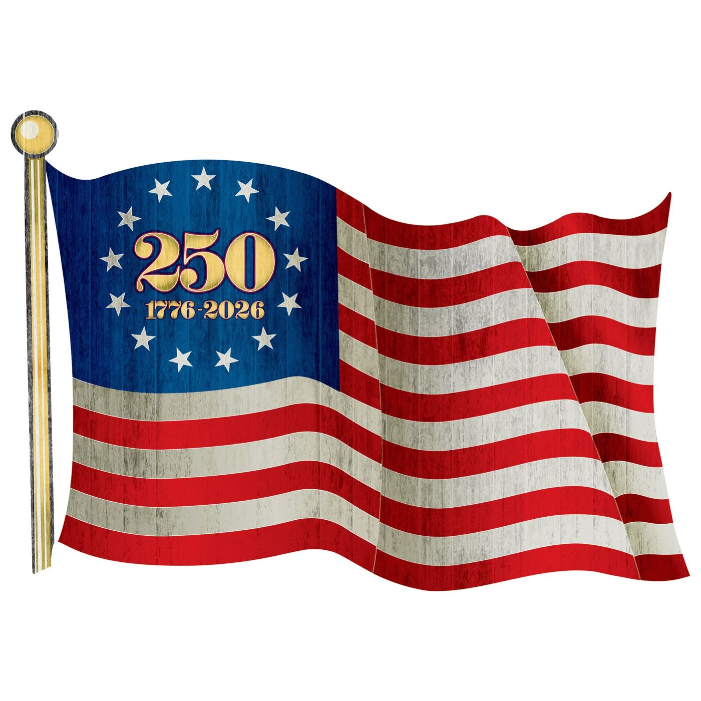 Semiquincentennial Flag Cutouts (12) image
