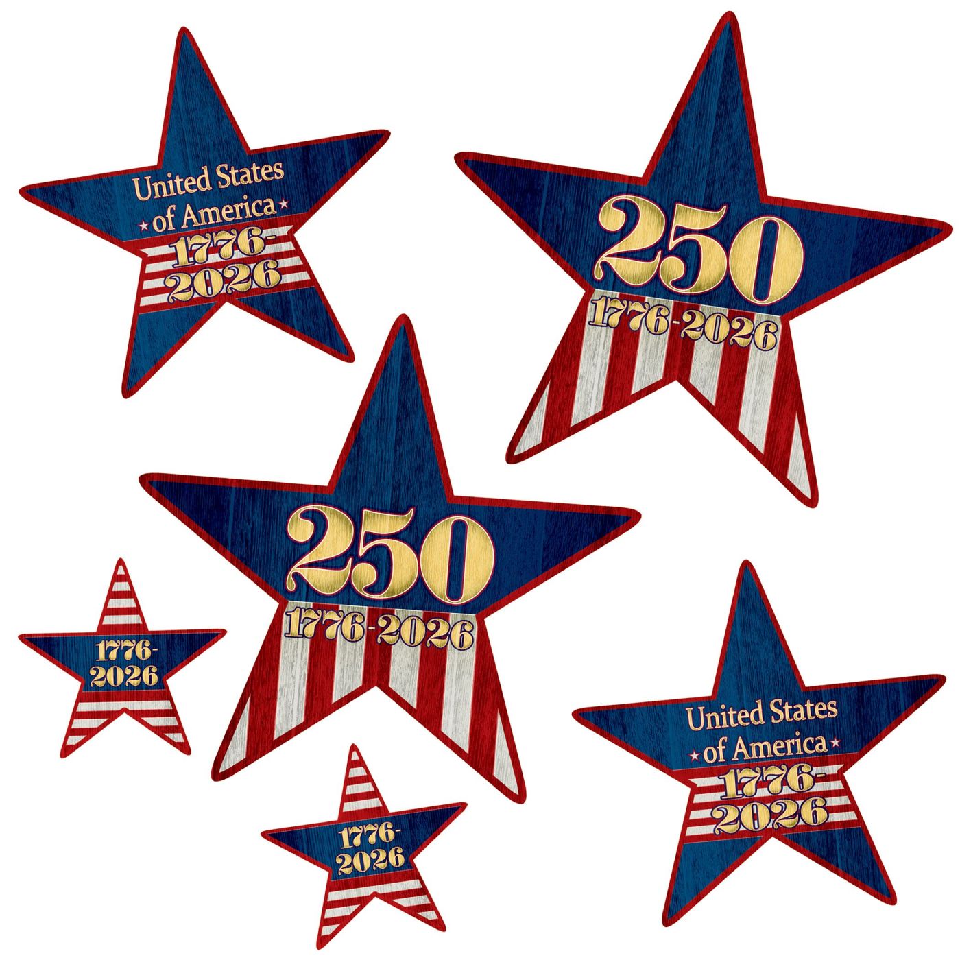 Semiquincentennial Star Cutouts (12) image