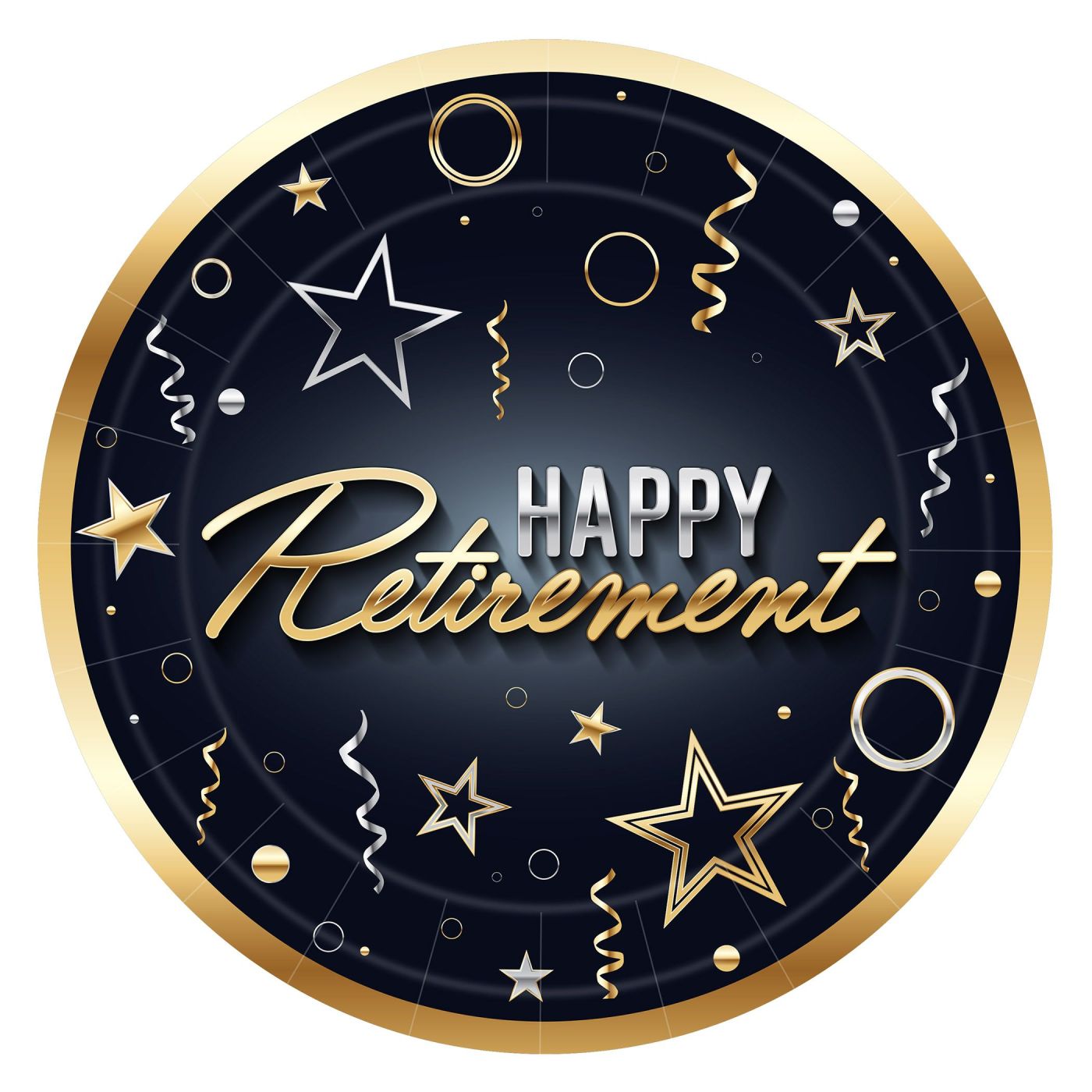 Happy Retirement Plates (12) image