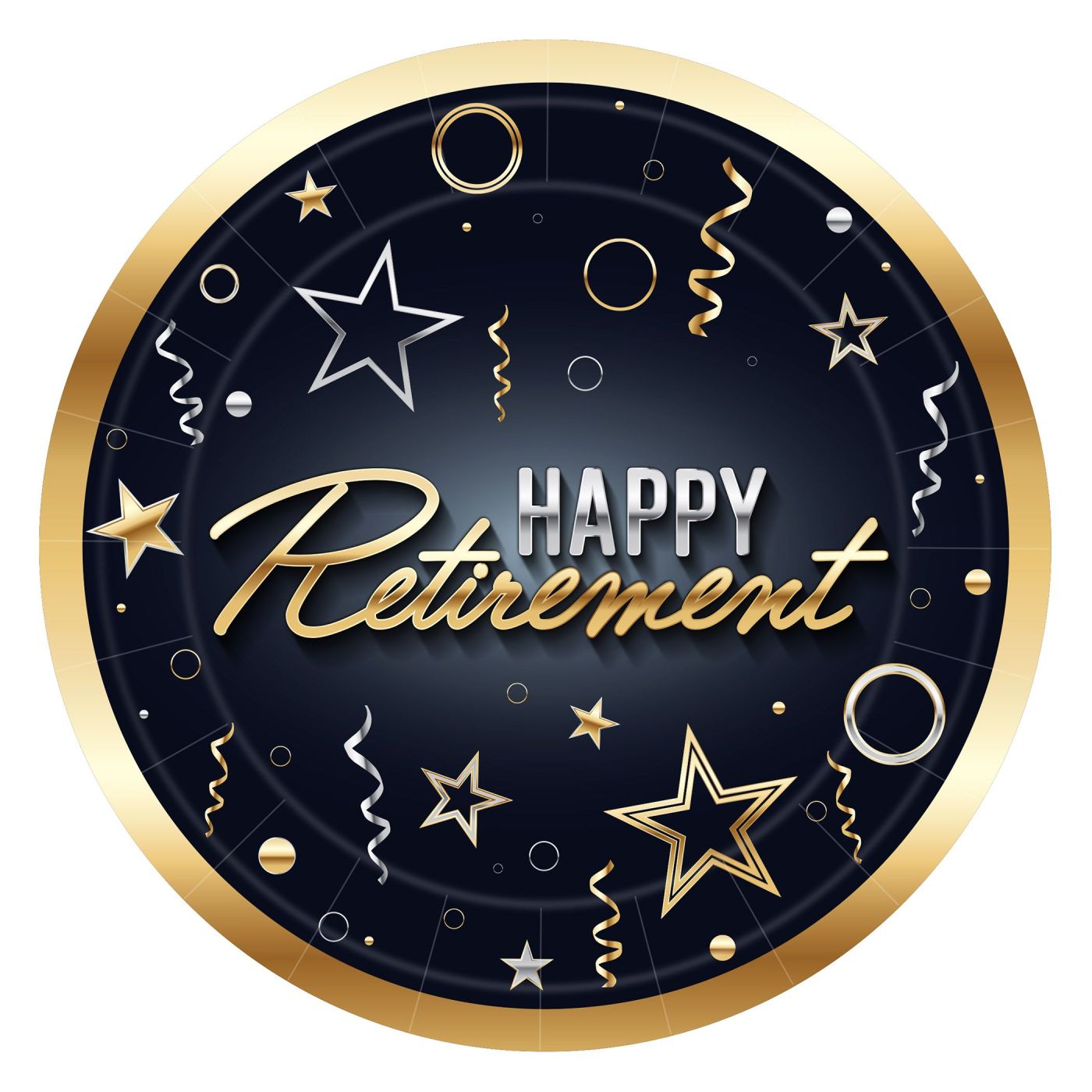 Happy Retirement Plates (12) image