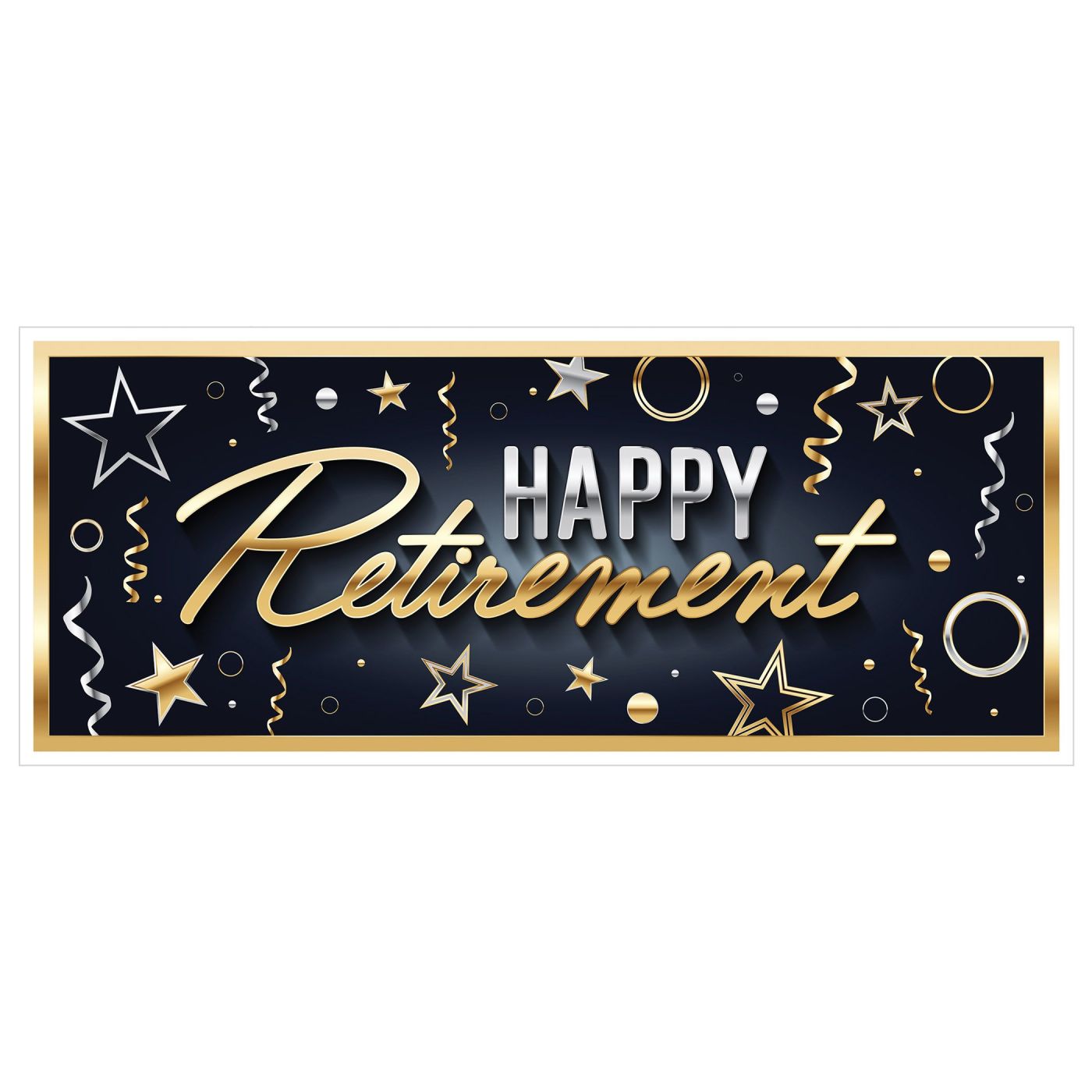 Happy Retirement Oversized Sign Banner (12) image