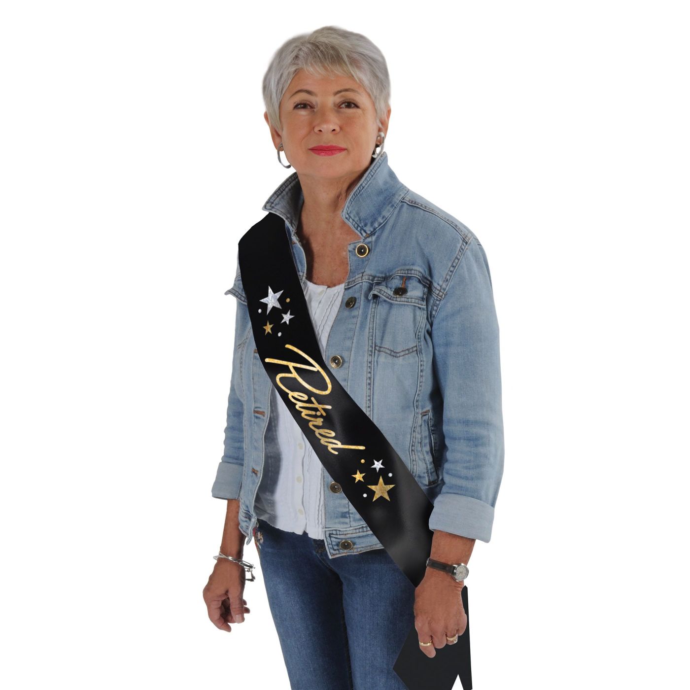 Glittered Retired Satin Sash (6) image