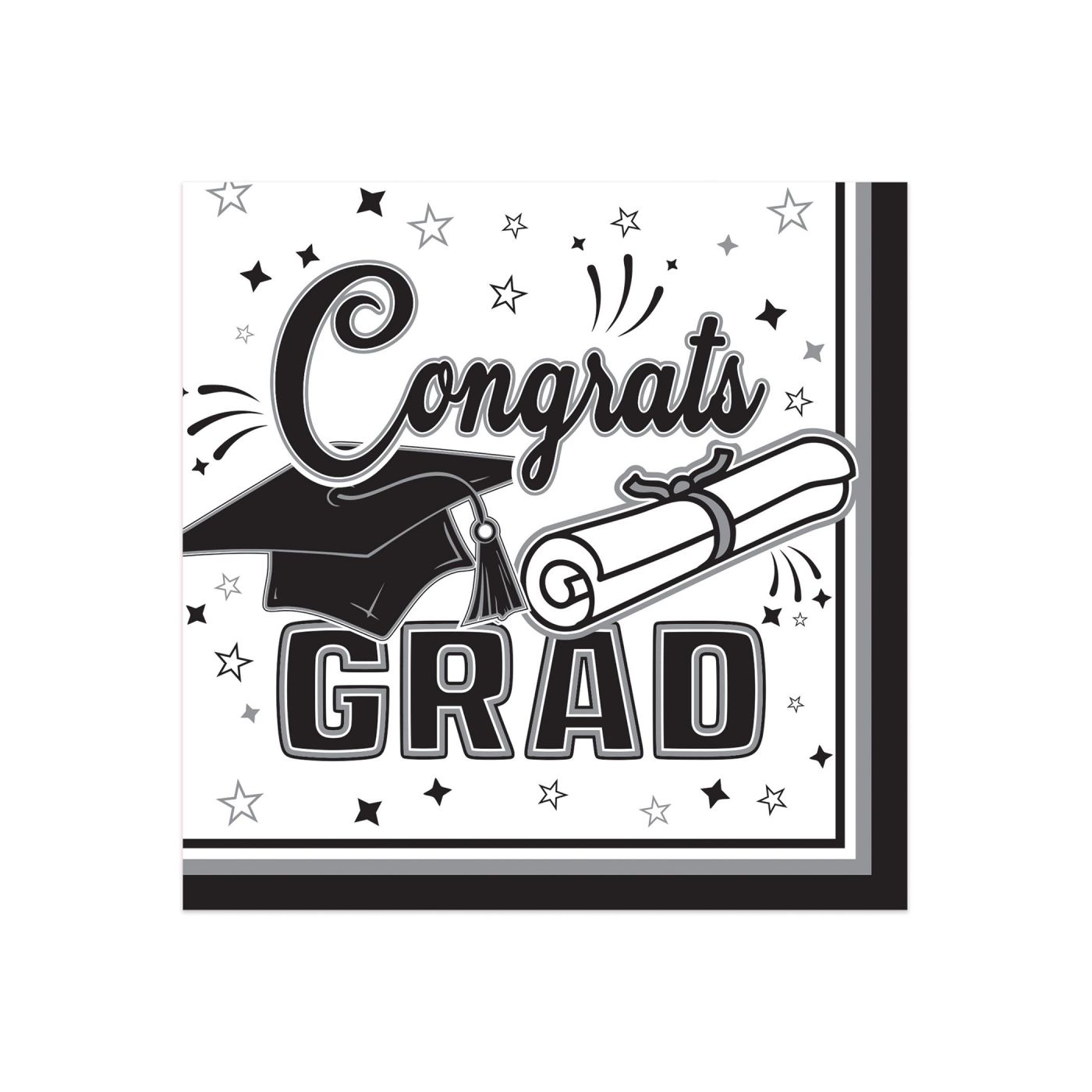 Congrats Grad Beverage Napkins (12) image