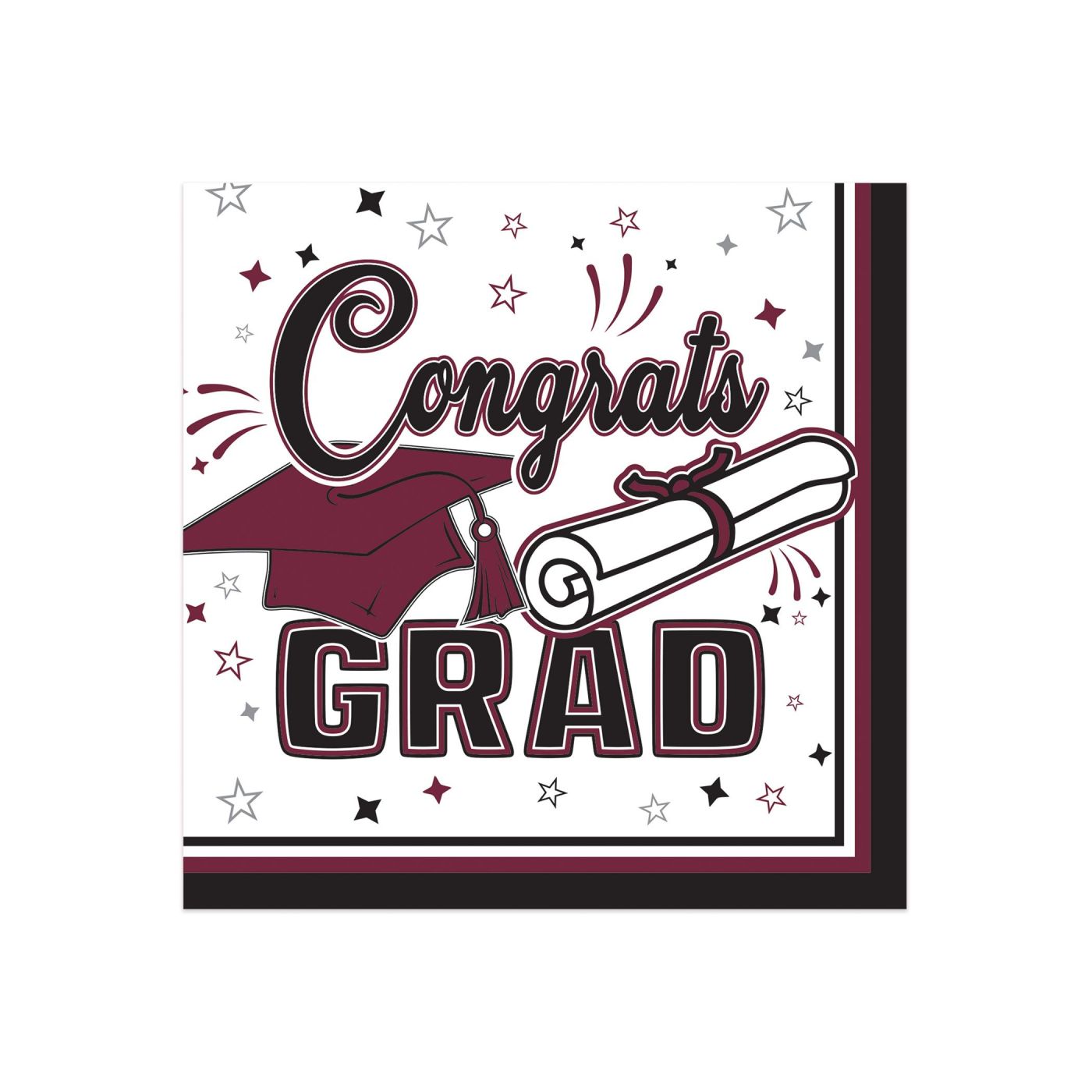 Congrats Grad Beverage Napkins (12) image