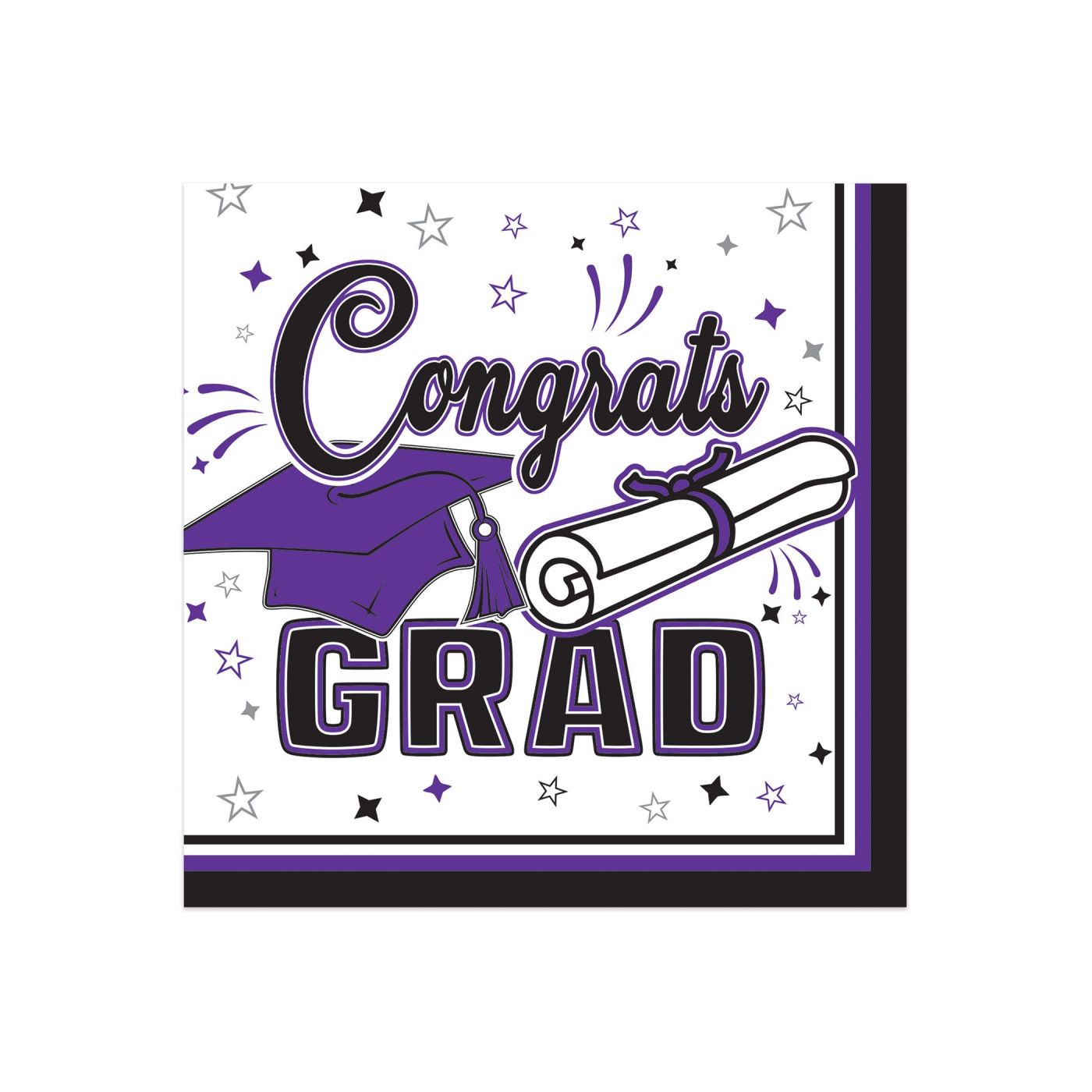 Congrats Grad Beverage Napkins (12) image
