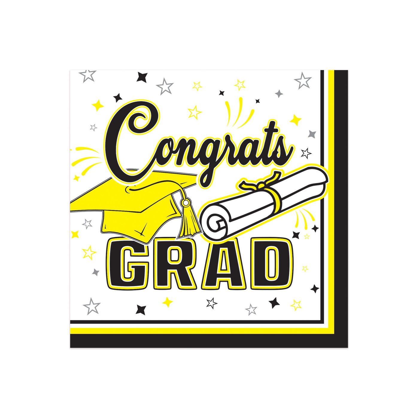 Congrats Grad Beverage Napkins (12) image