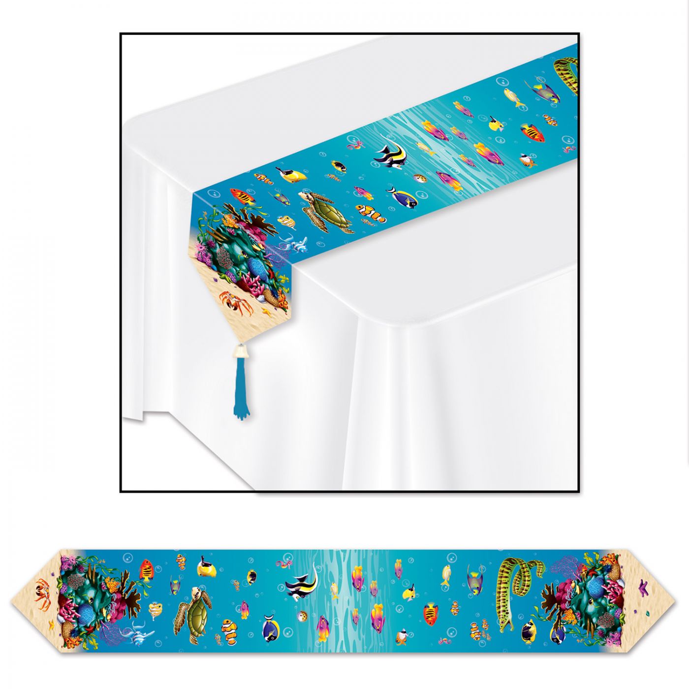 Printed Under The Sea Table Runner image