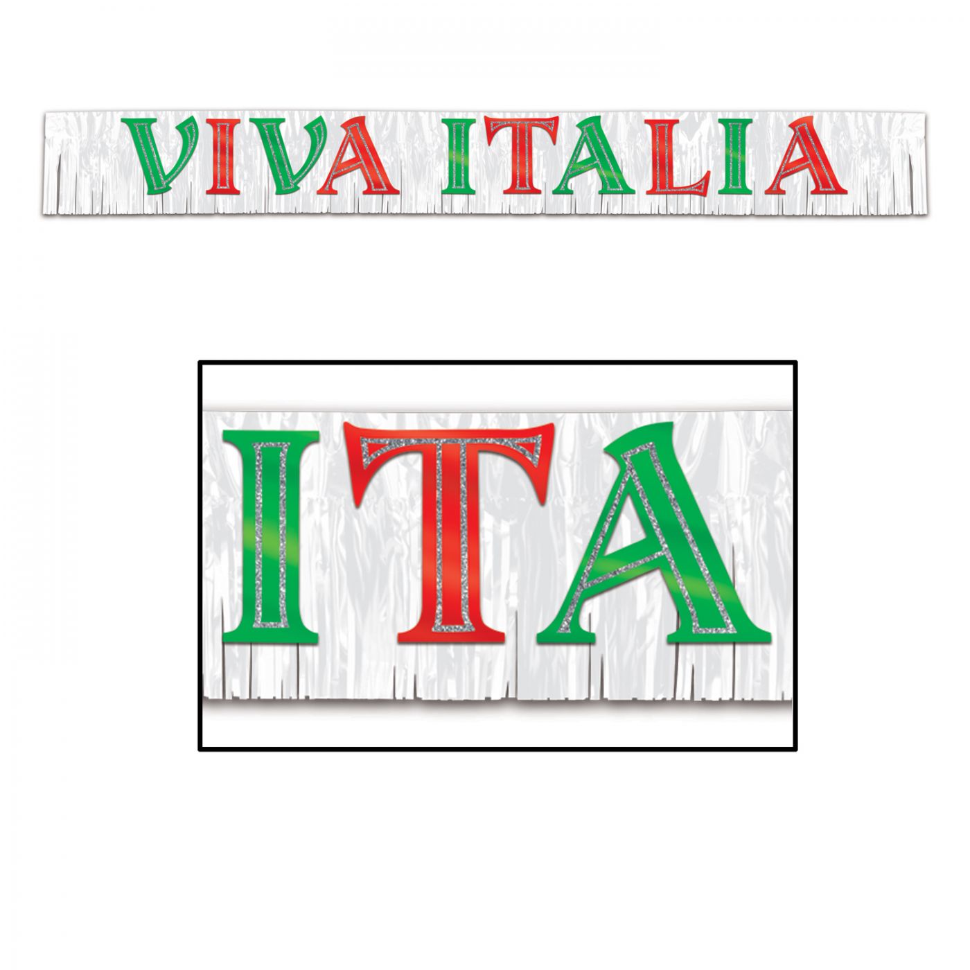 Metallic Viva Italia Banner (6) image