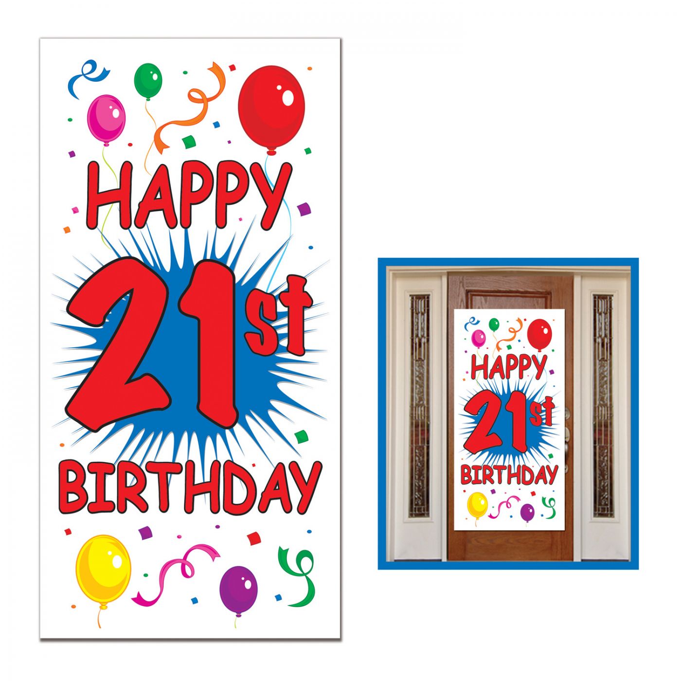 Image of 21st Birthday Door Cover (12)