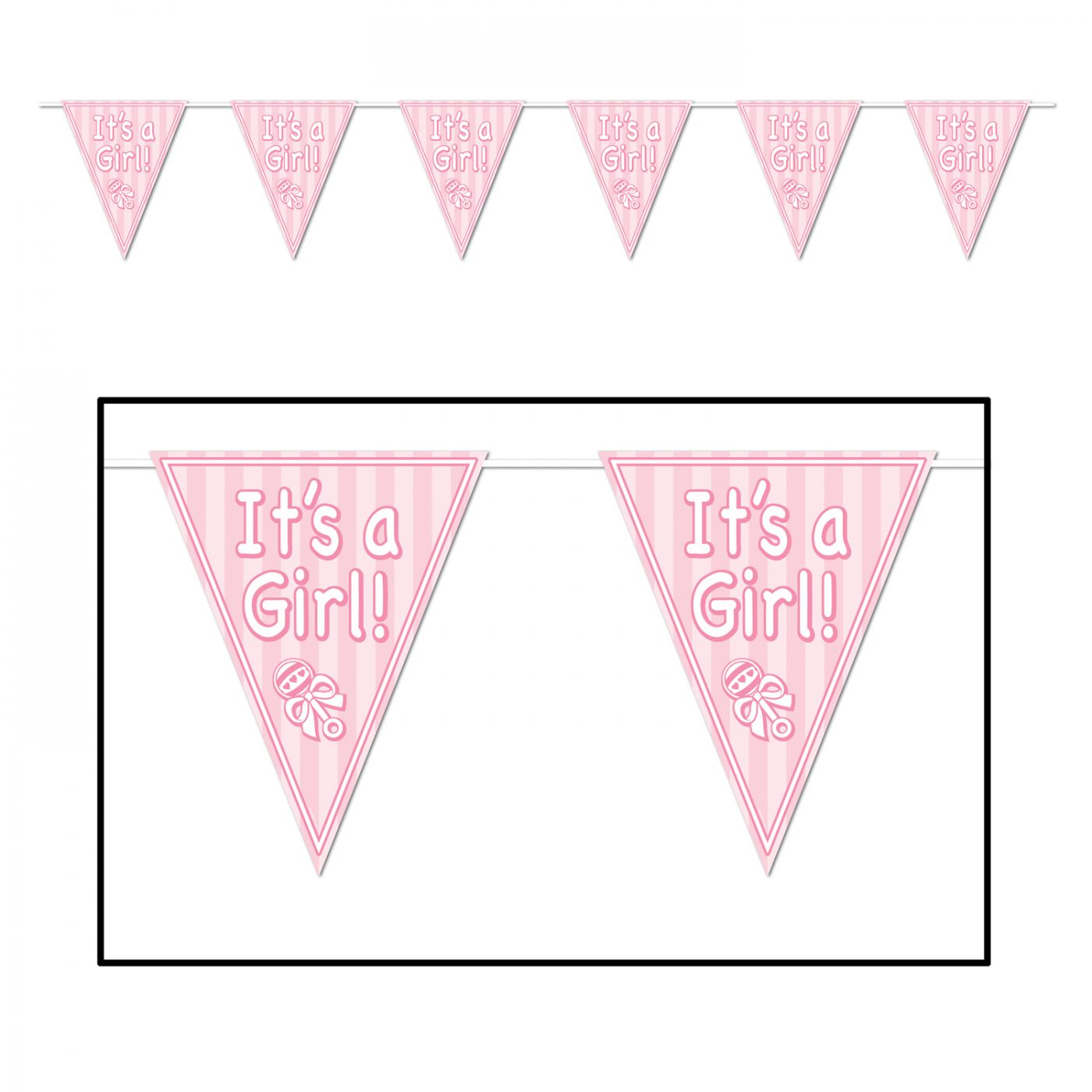 It's A Girl! Pennant Banner (12) image